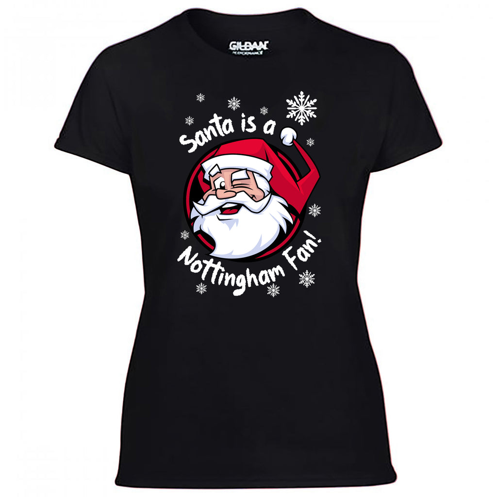 Santa Is A Nottingham Fan! Women's Tshirt