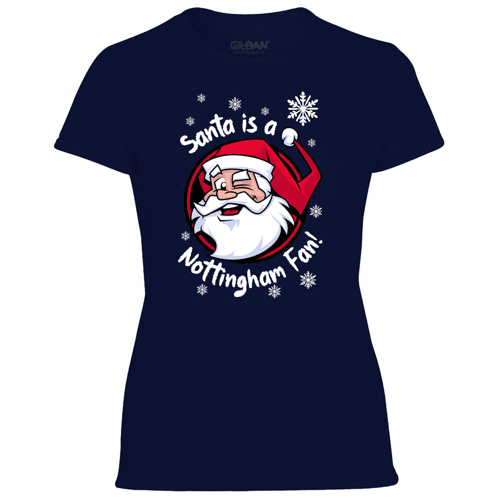 Santa Is A Nottingham Fan! Women's Tshirt
