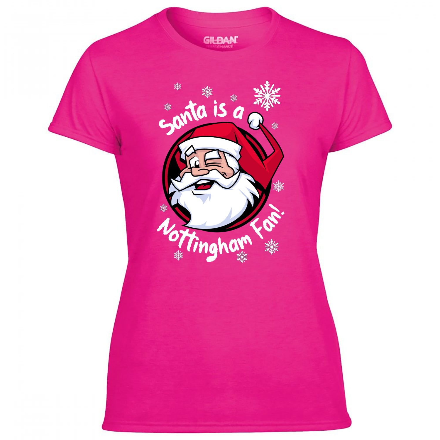 Santa Is A Nottingham Fan! Women's Tshirt