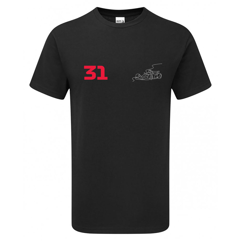 Race Car Driver 31 Pocket Abstract Children's Tshirt