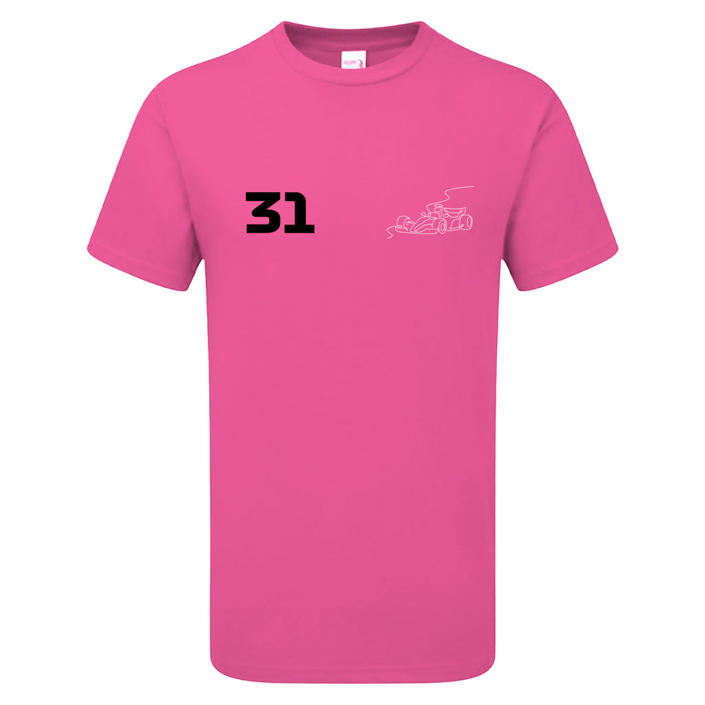 Race Car Driver 31 Pocket Abstract Children's Tshirt