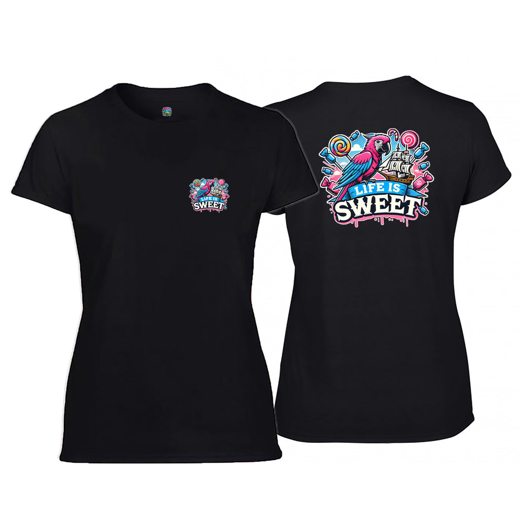 Candy Cabs Life Is Sweet 'Parrot' Women's Tshirt