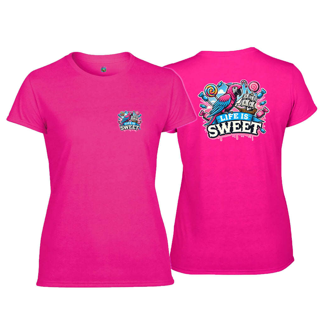 Candy Cabs Life Is Sweet 'Parrot' Women's Tshirt