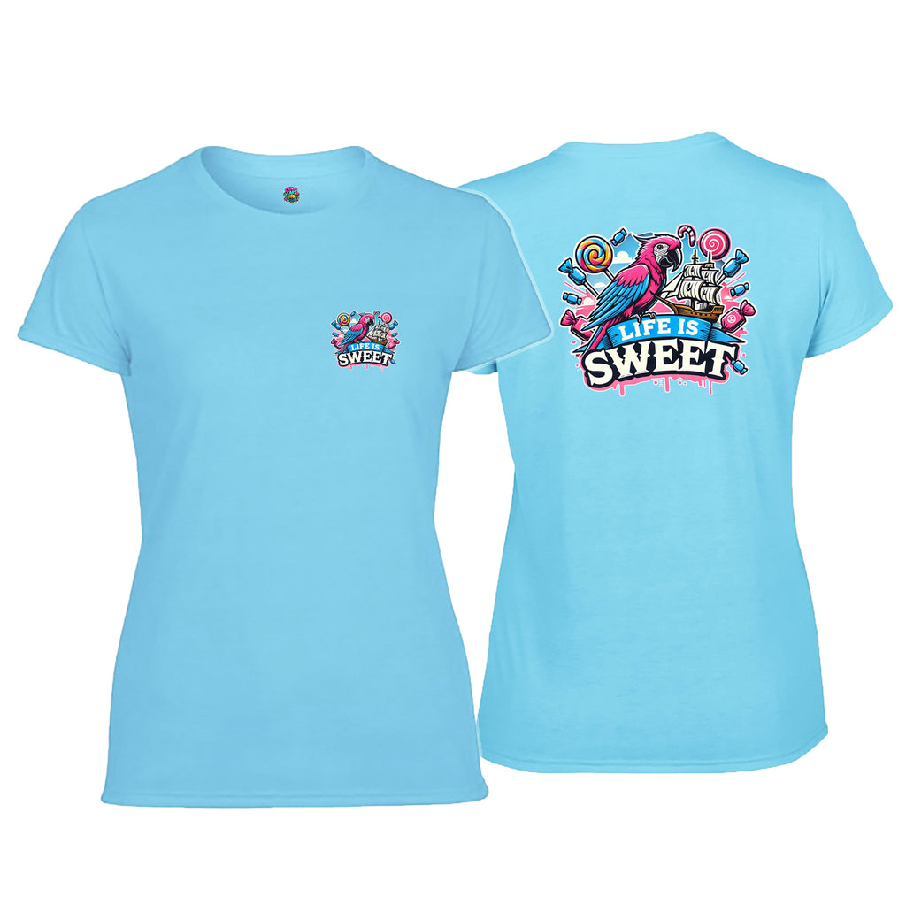 Candy Cabs Life Is Sweet 'Parrot' Women's Tshirt