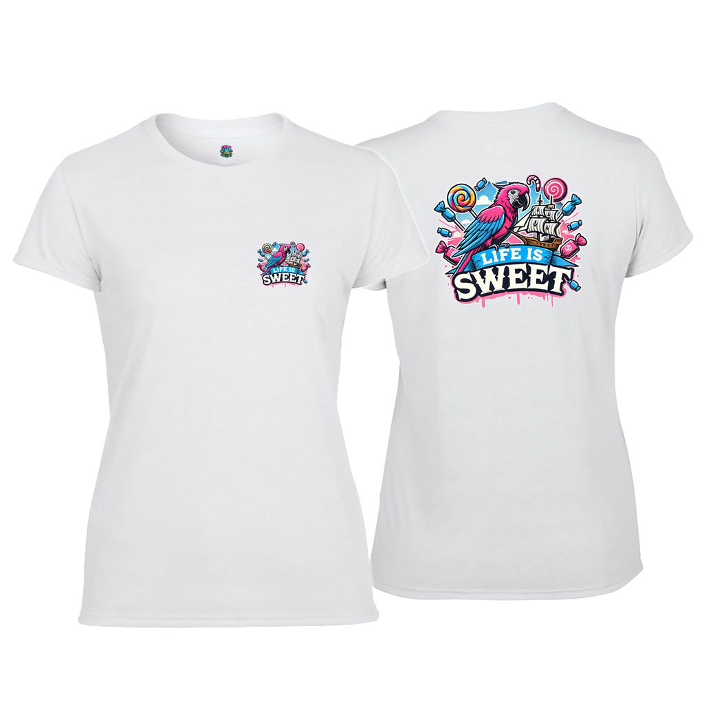 Candy Cabs Life Is Sweet 'Parrot' Women's Tshirt