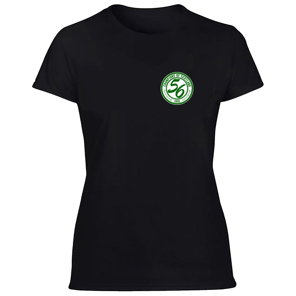 Celts Champions 56 Times Pocket Crest Women's Tshirt