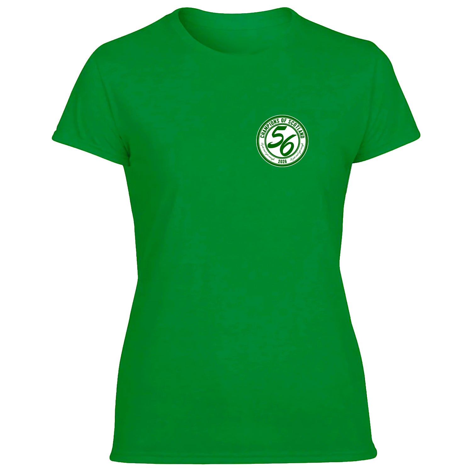 Celts Champions 56 Times Pocket Crest Women's Tshirt