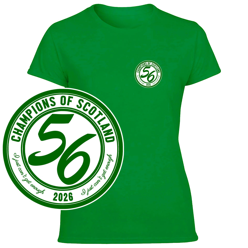 Celts Champions 56 Times Pocket Crest Women's Tshirt