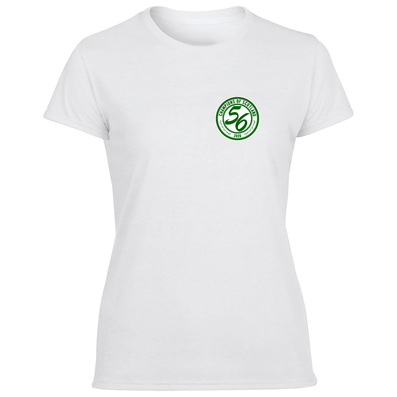Celts Champions 56 Times Pocket Crest Women's Tshirt