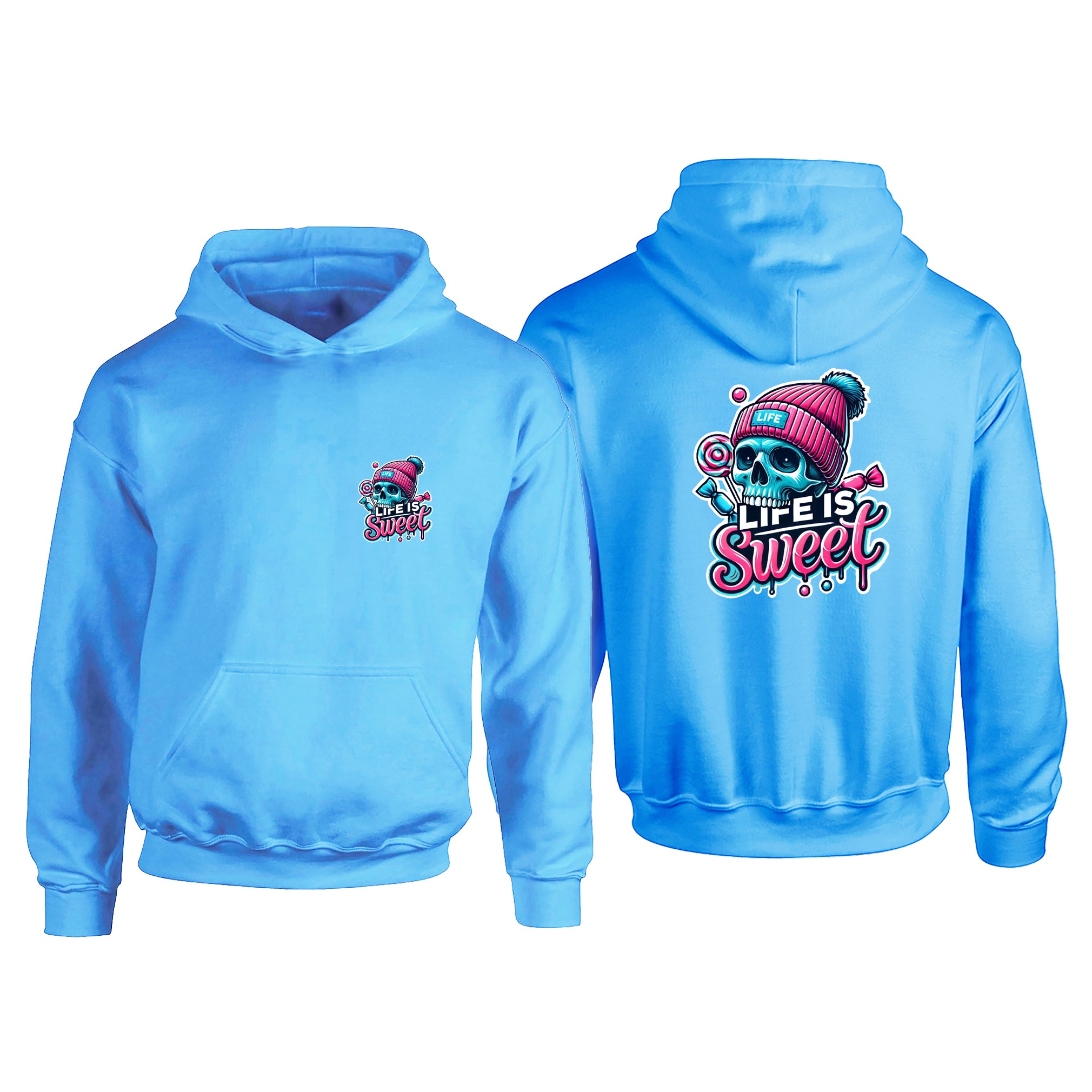 Candy Cabs Life Is Sweet 'Skull' (Bobble Hat) Children's Hoodie