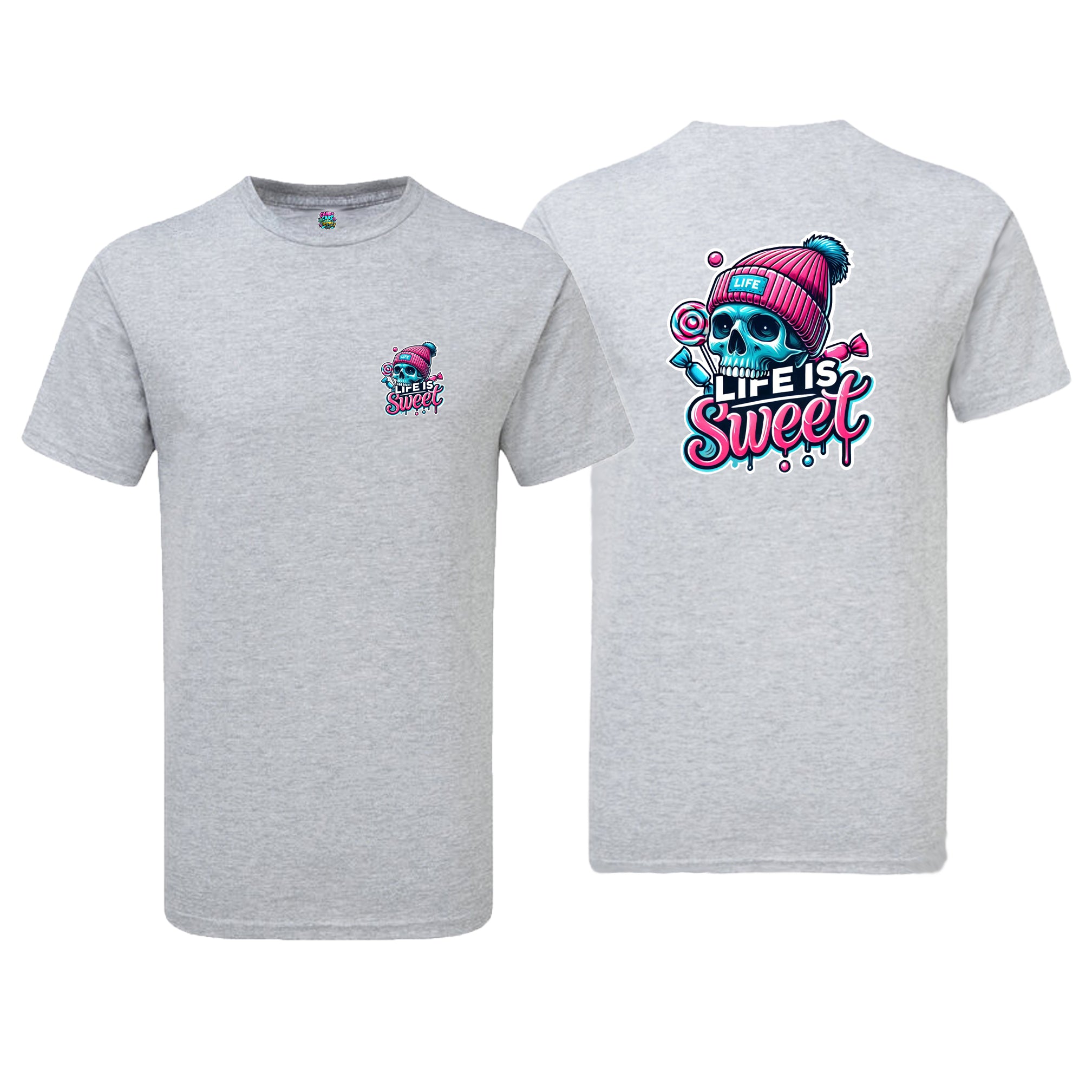 Candy Cabs Life Is Sweet 'Skull' (Bobble Hat) Men's Tshirt
