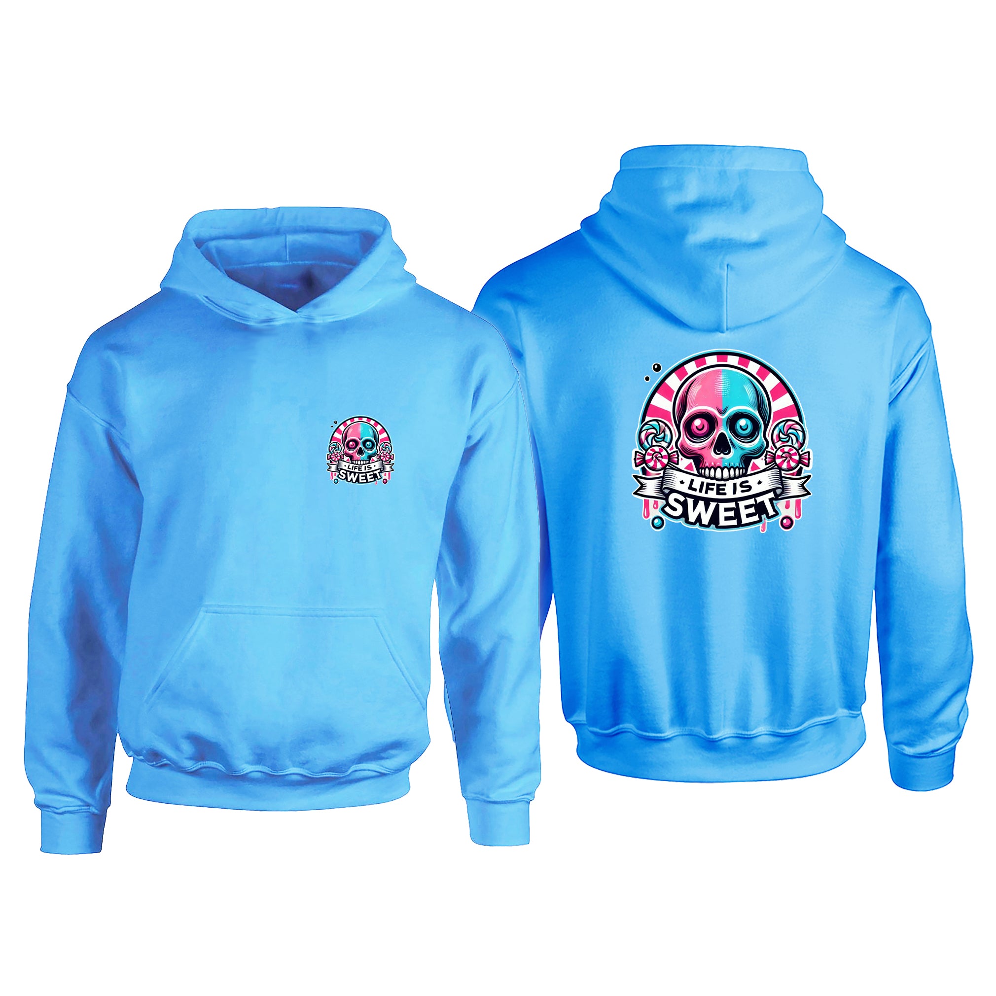 Candy Cabs Life Is Sweet 'Skull' (Stripes) Children's Hoodie