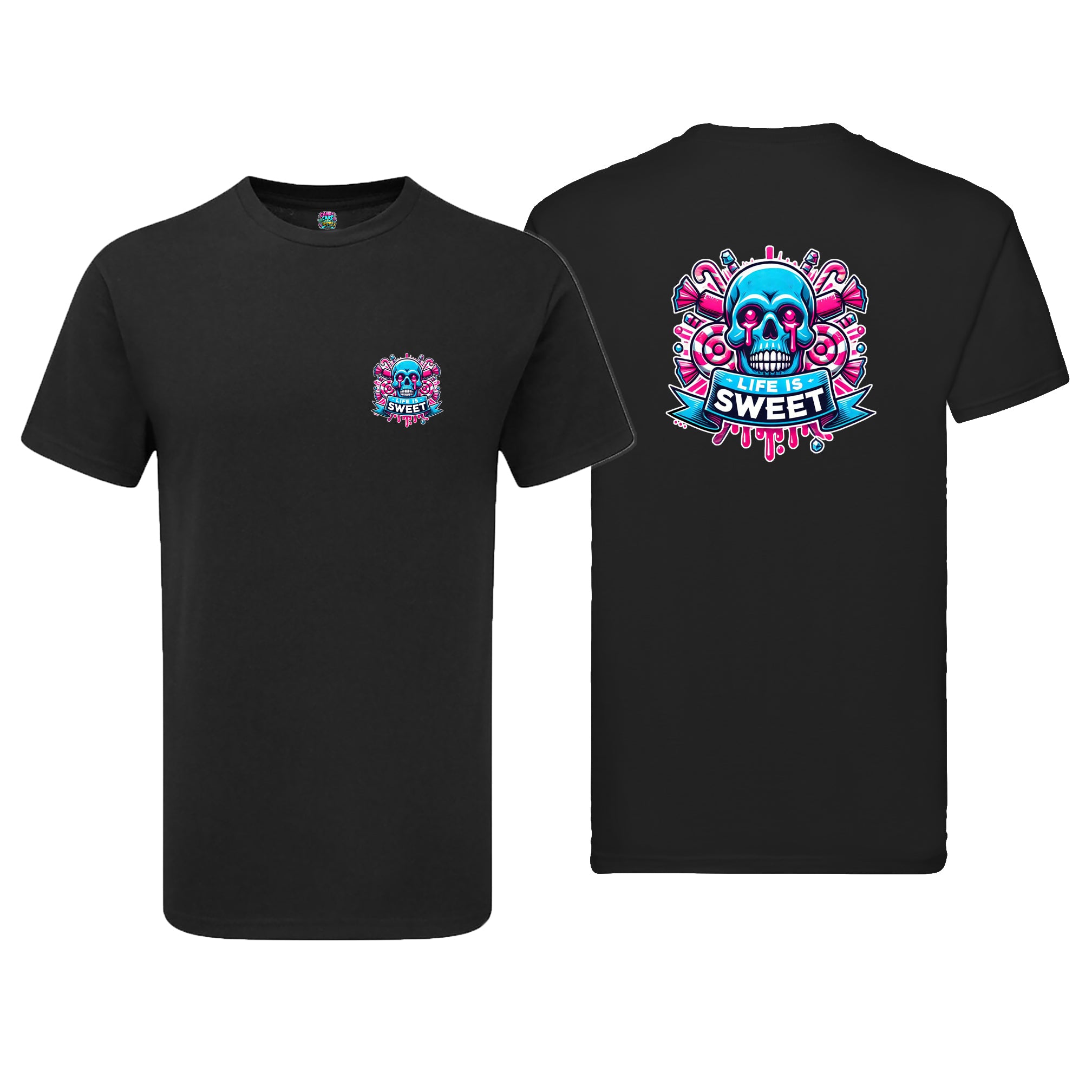 Candy Cabs Life Is Sweet 'Skull' (Sweets) Men's Tshirt