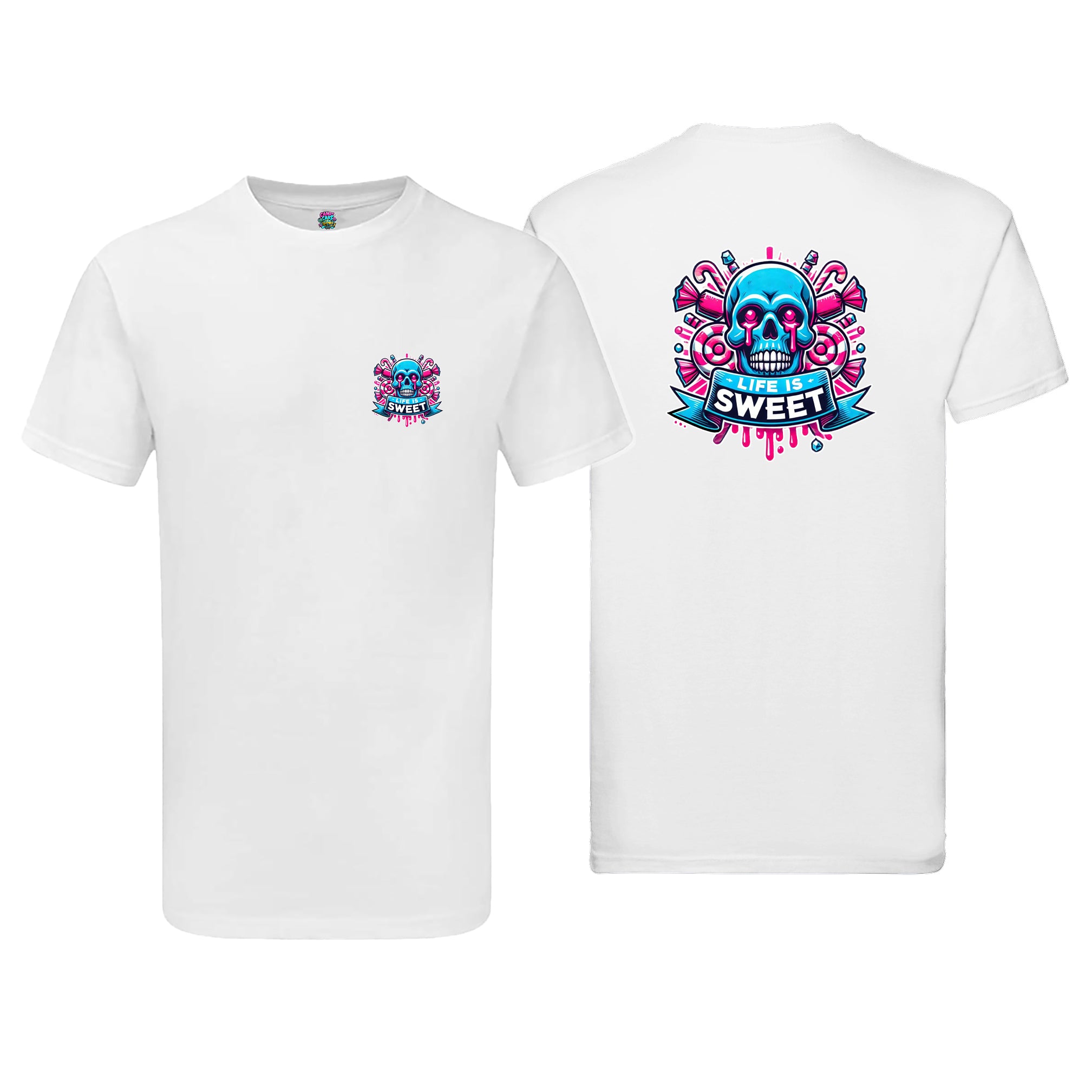 Candy Cabs Life Is Sweet 'Skull' (Sweets) Men's Tshirt