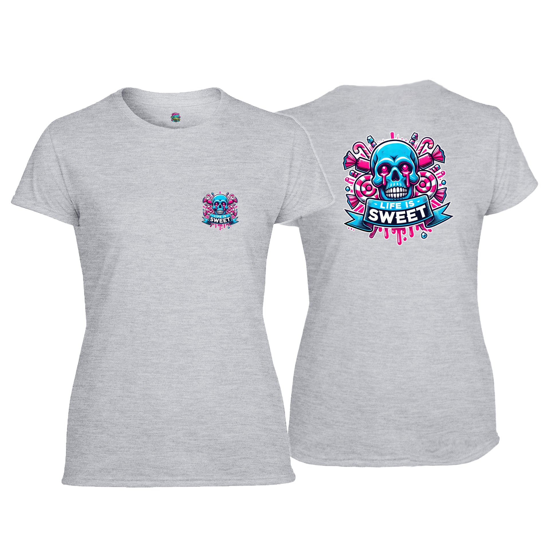Candy Cabs Life Is Sweet 'Skull' (Sweets) Women's Tshirt