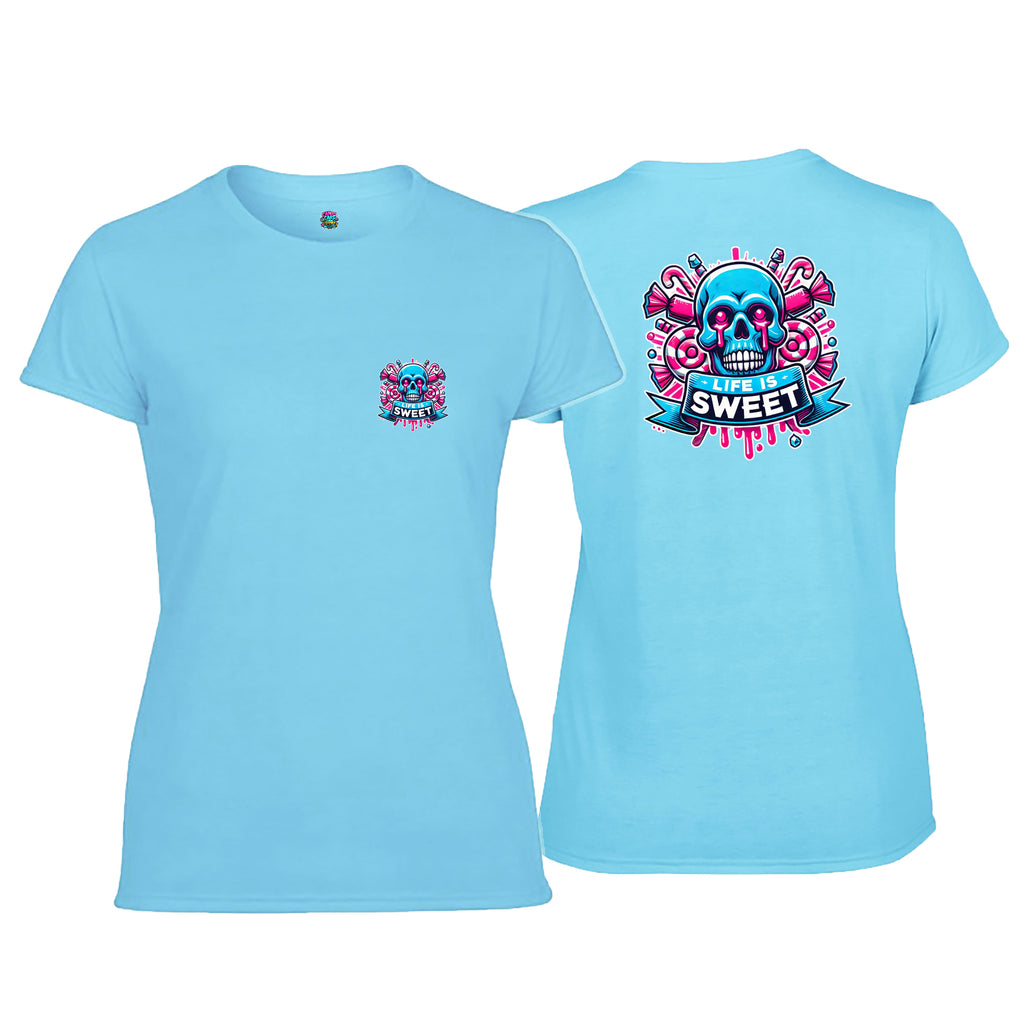 Candy Cabs Life Is Sweet 'Skull' (Sweets) Women's Tshirt