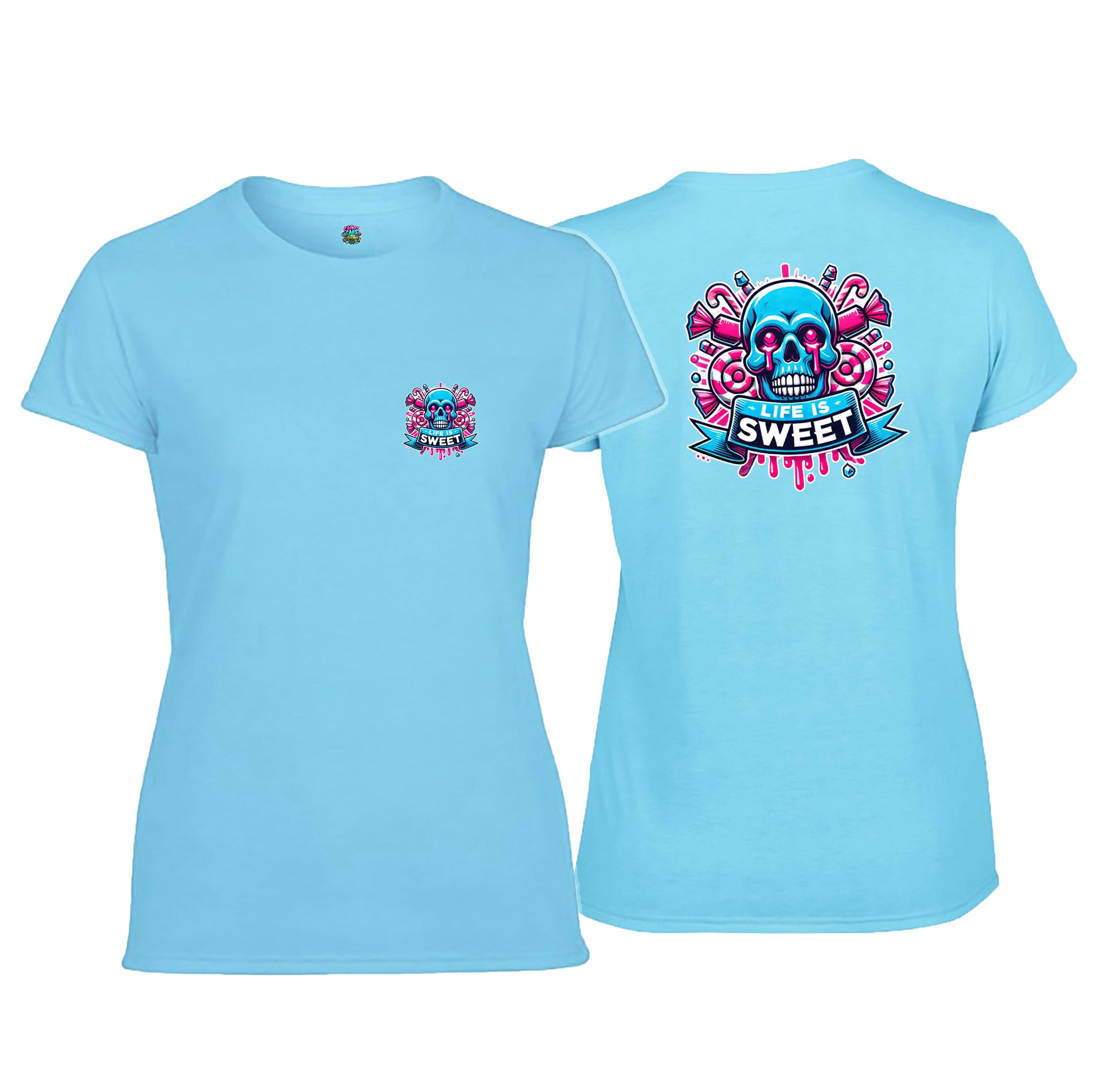 Candy Cabs Life Is Sweet 'Skull' (Sweets) Women's Tshirt