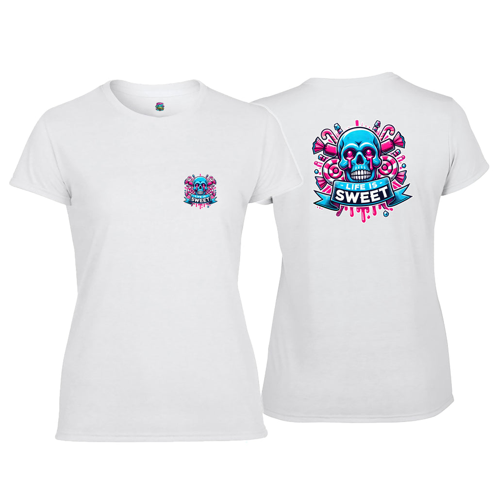 Candy Cabs Life Is Sweet 'Skull' (Sweets) Women's Tshirt