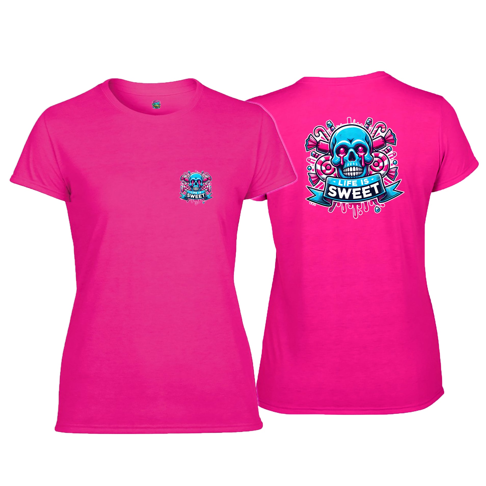 Candy Cabs Life Is Sweet 'Skull' (Sweets) Women's Tshirt
