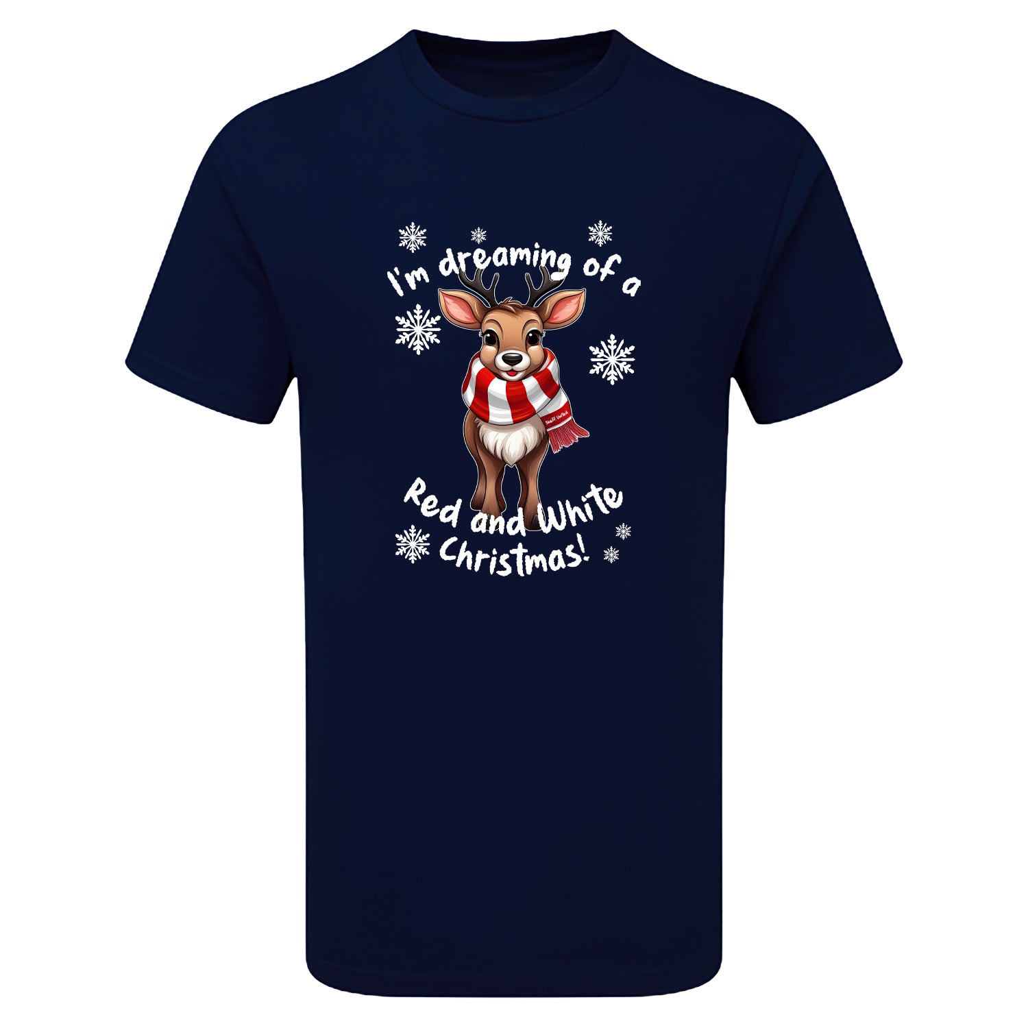 Sheff. United Red & White Christmas Reindeer Children's Tshirt