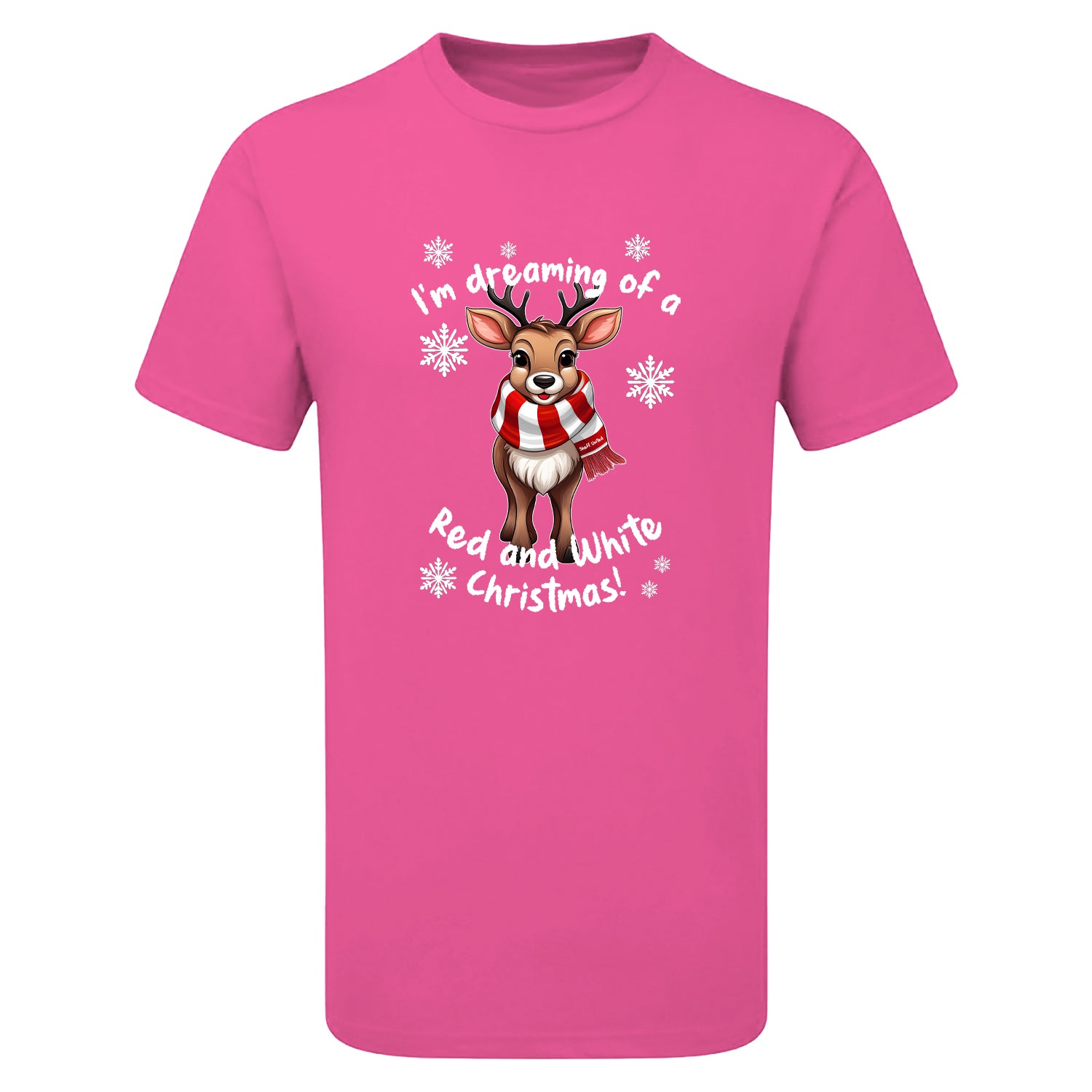 Sheff. United Red & White Christmas Reindeer Children's Tshirt