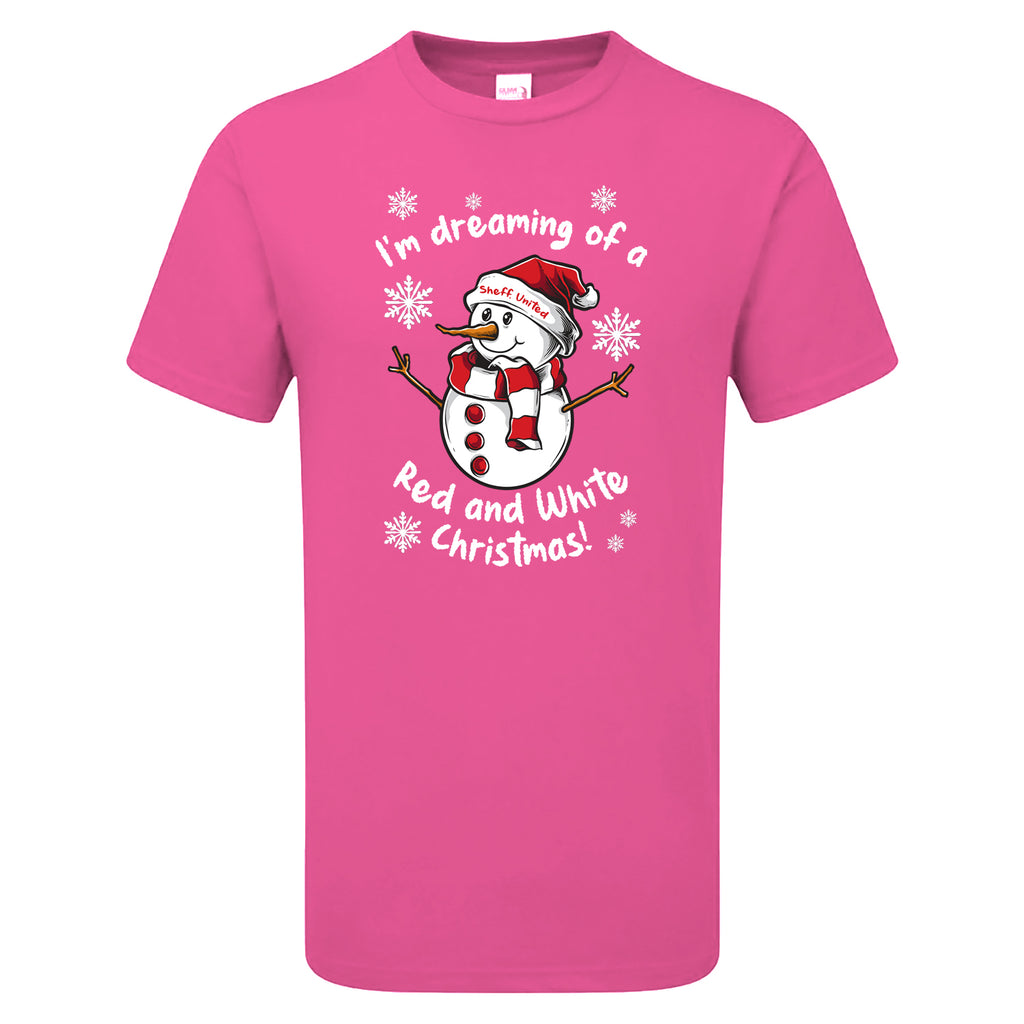 Sheff. United Red & White Christmas Snowman Children's Tshirt