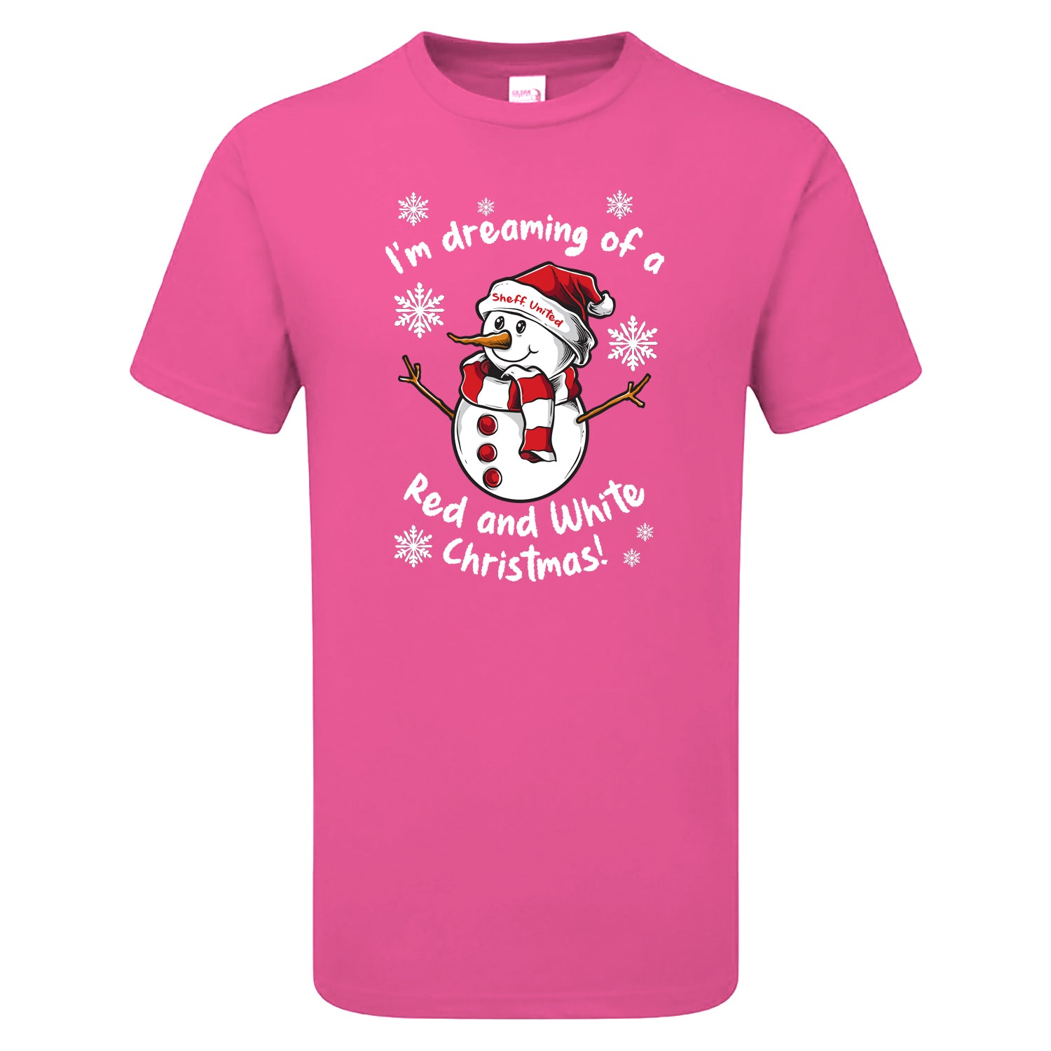 Sheff. United Red & White Christmas Snowman Children's Tshirt
