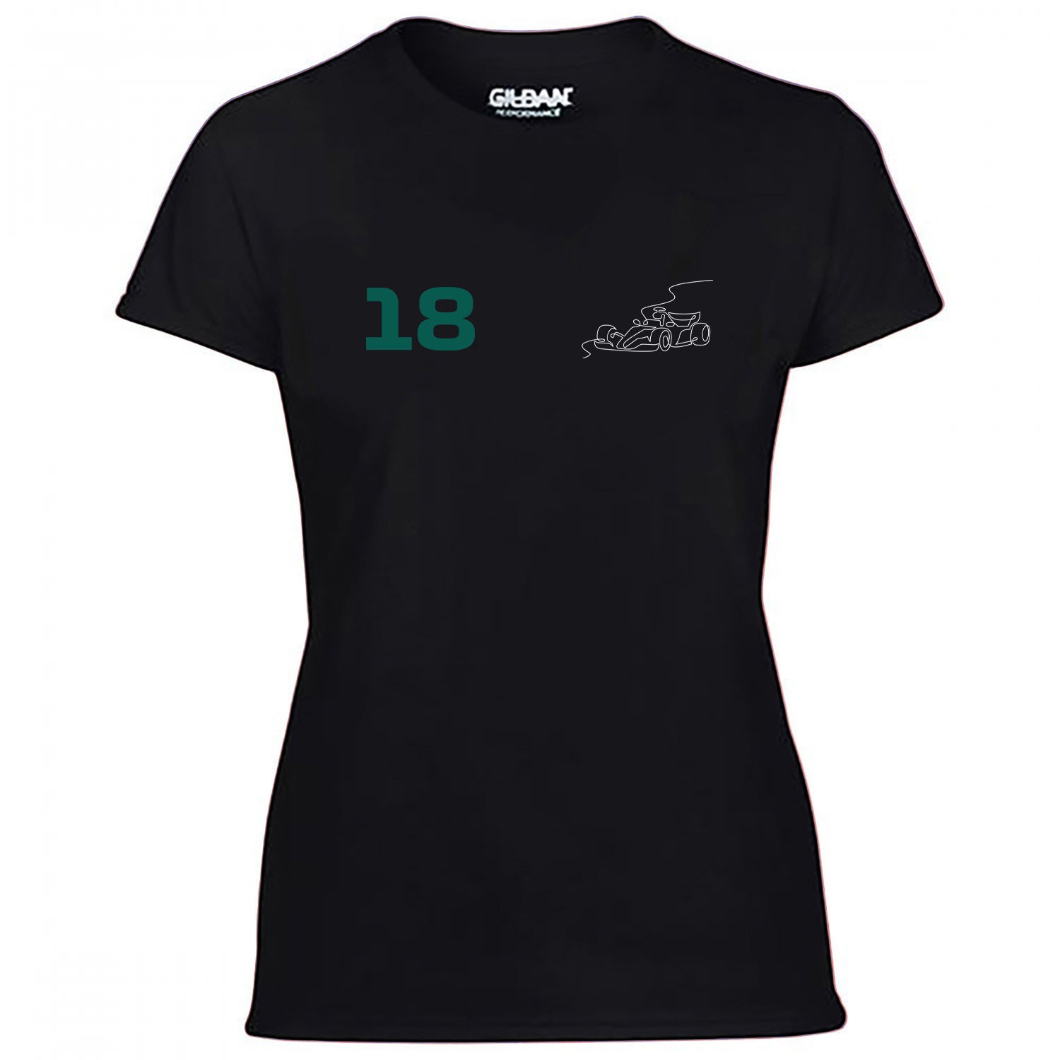 Race Car Driver 18 Pocket Abstract Women's Tshirt