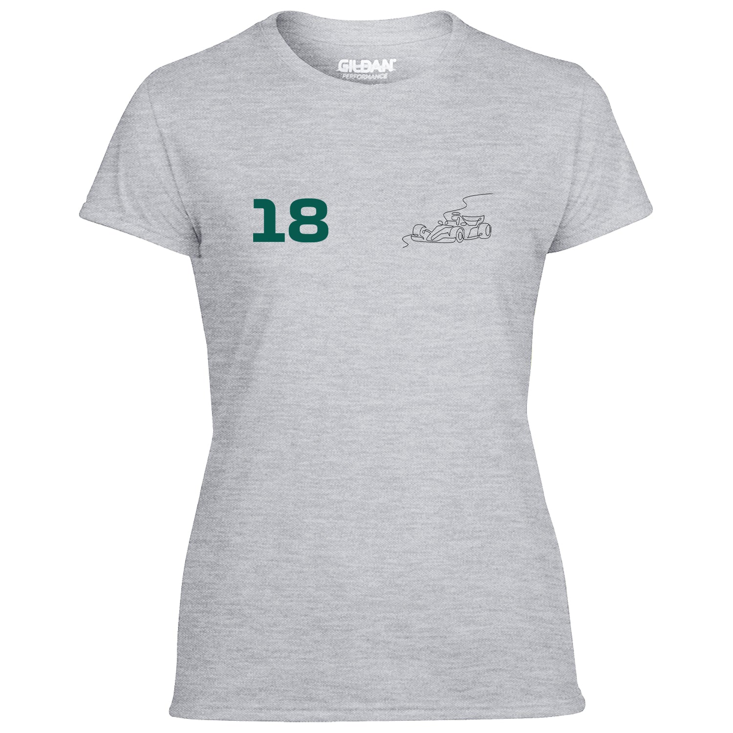 Race Car Driver 18 Pocket Abstract Women's Tshirt