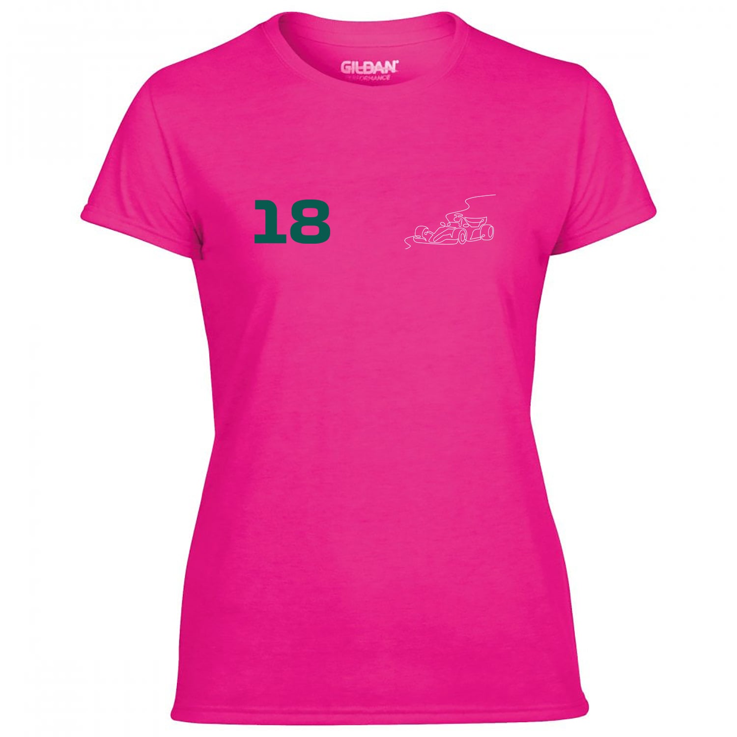 Race Car Driver 18 Pocket Abstract Women's Tshirt