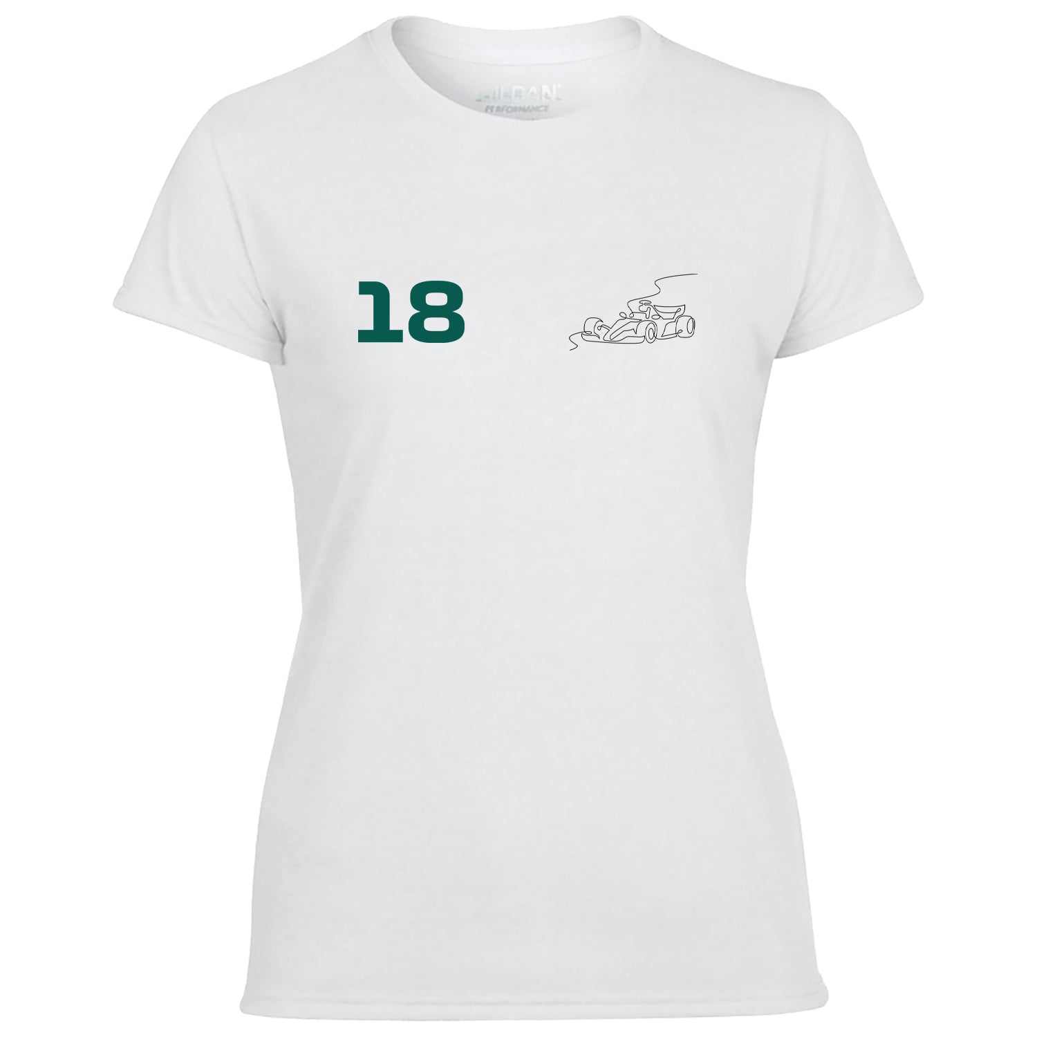 Race Car Driver 18 Pocket Abstract Women's Tshirt