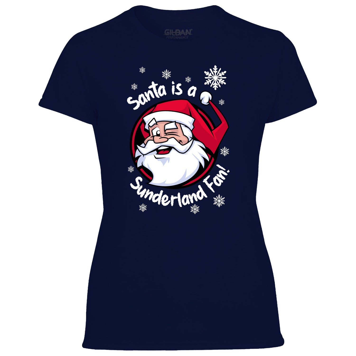 Santa Is A Sunderland Fan! Women's Tshirt