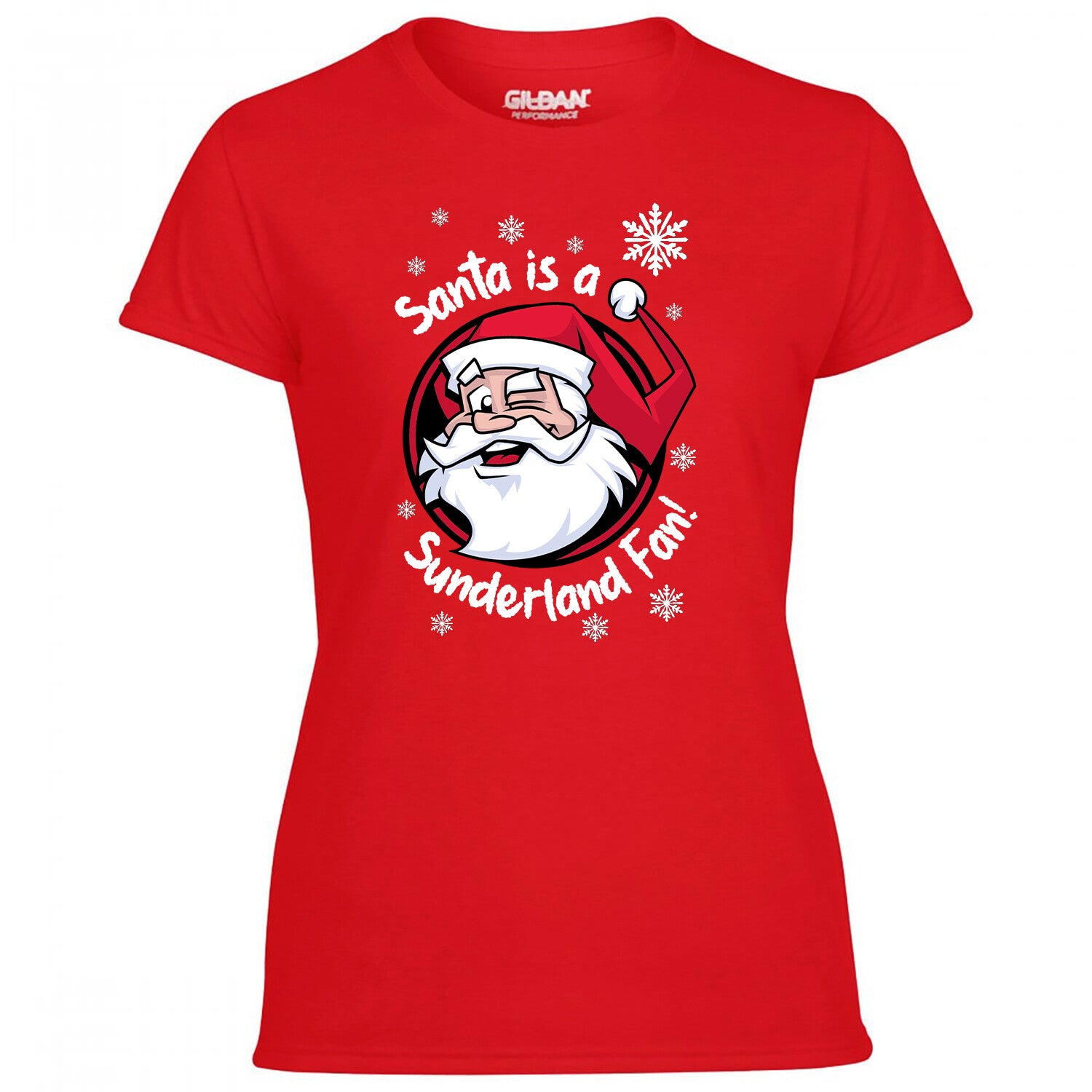 Santa Is A Sunderland Fan! Women's Tshirt