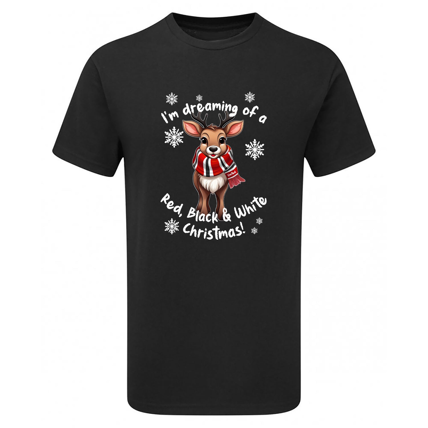 United Red & White Christmas Reindeer Children's Tshirt