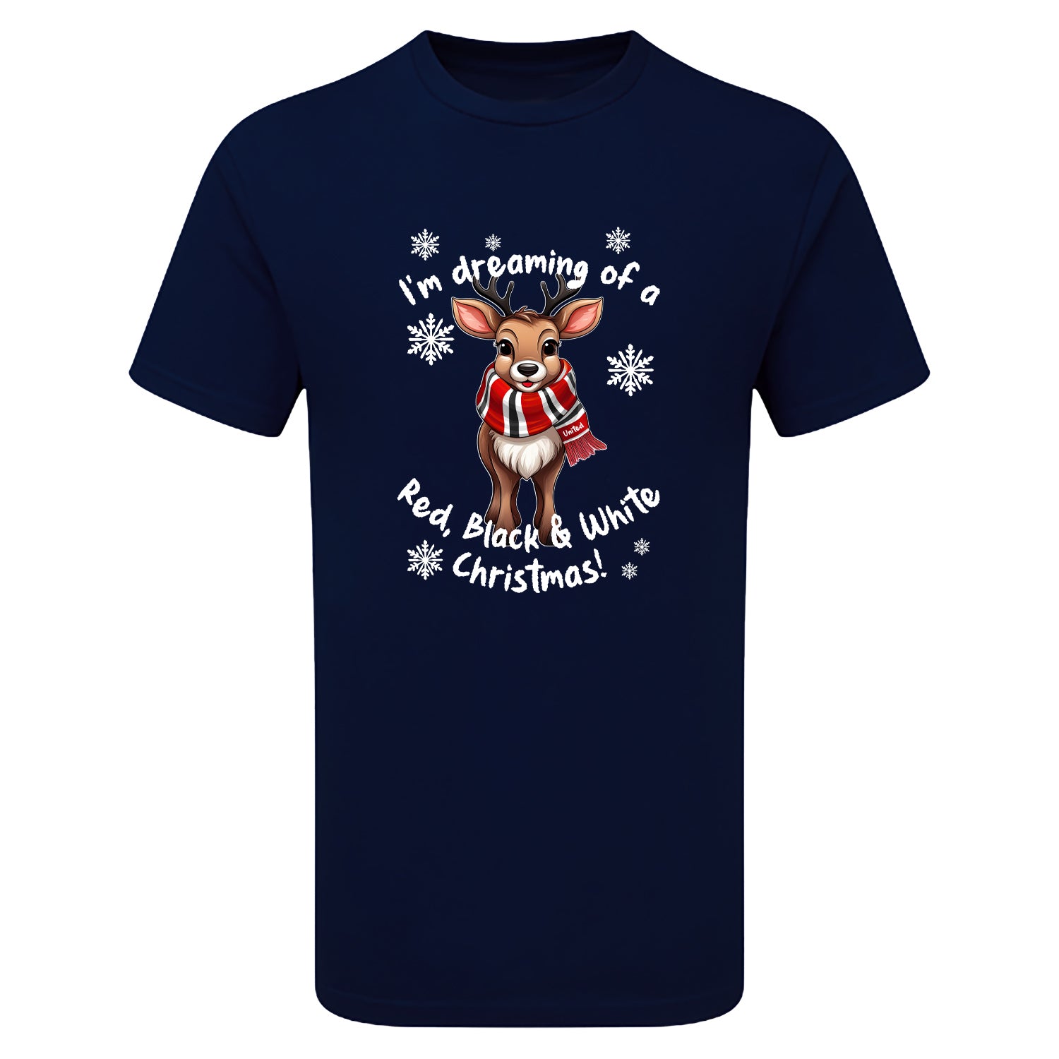 United Red & White Christmas Reindeer Children's Tshirt