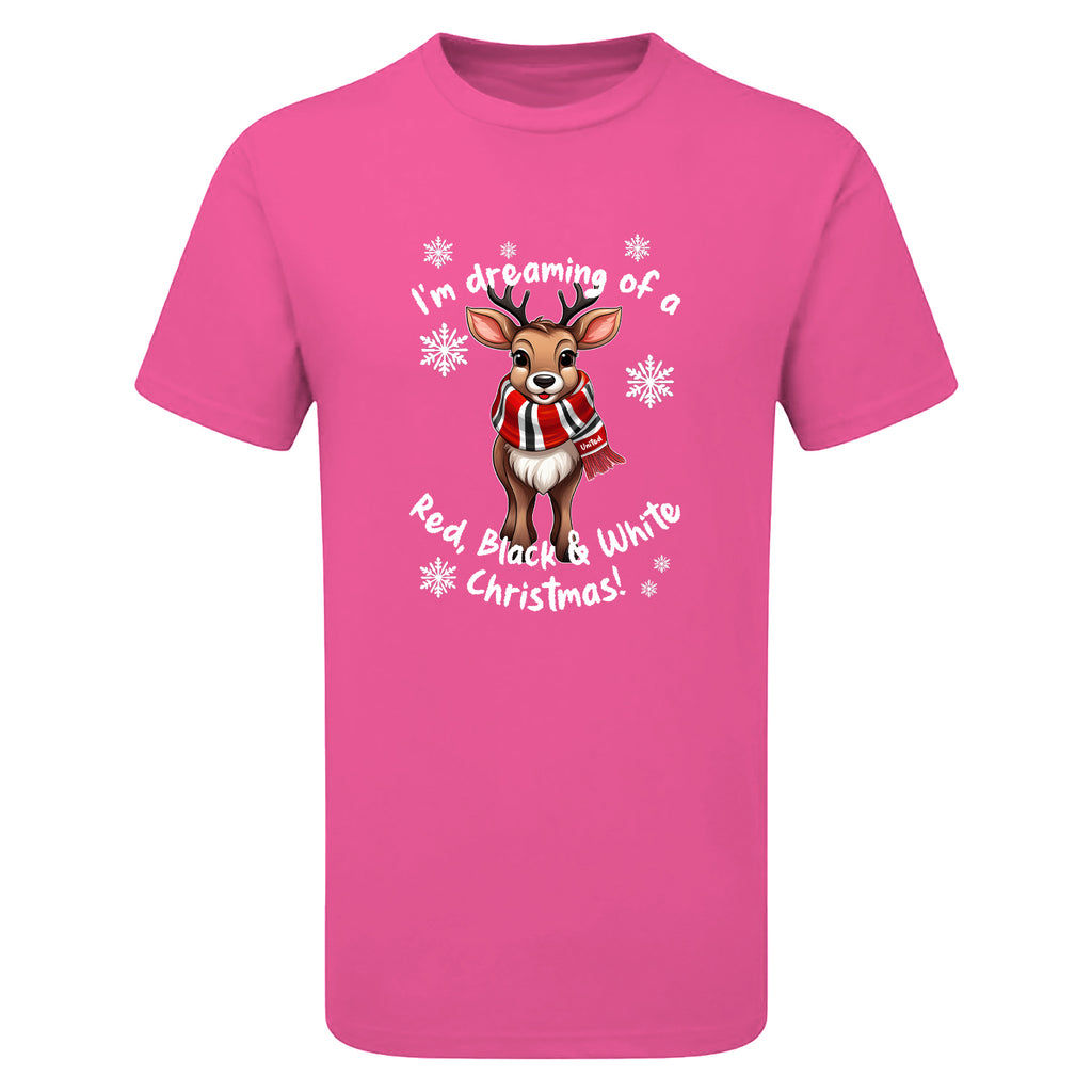 United Red & White Christmas Reindeer Children's Tshirt
