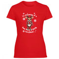 United Red & White Christmas Reindeer Women's Tshirt