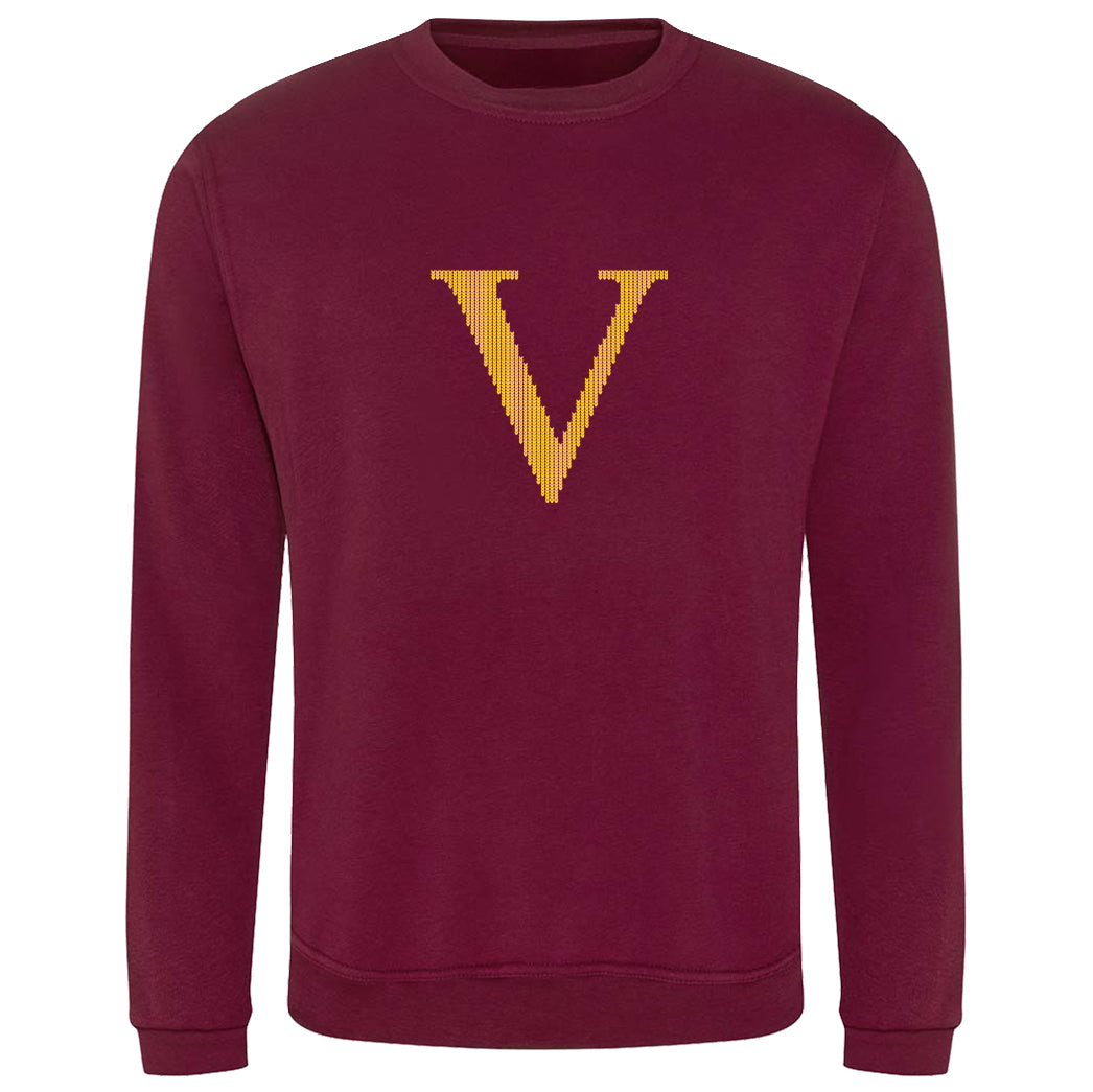 Mrs Weasley's Claret Adult's Christmas Jumper Sweatshirt