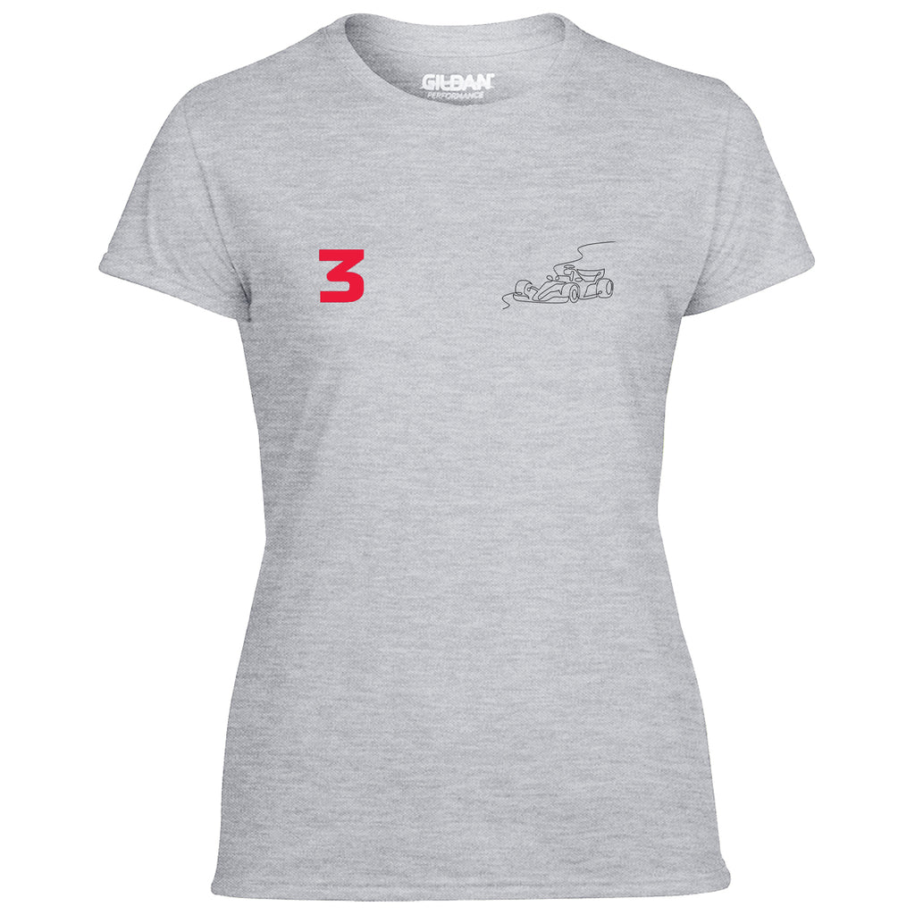 Race Car Driver 3 Pocket Abstract Women's Tshirt