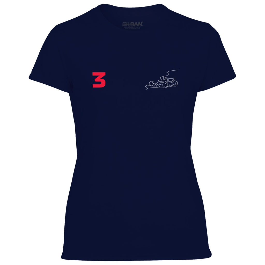 Race Car Driver 3 Pocket Abstract Women's Tshirt