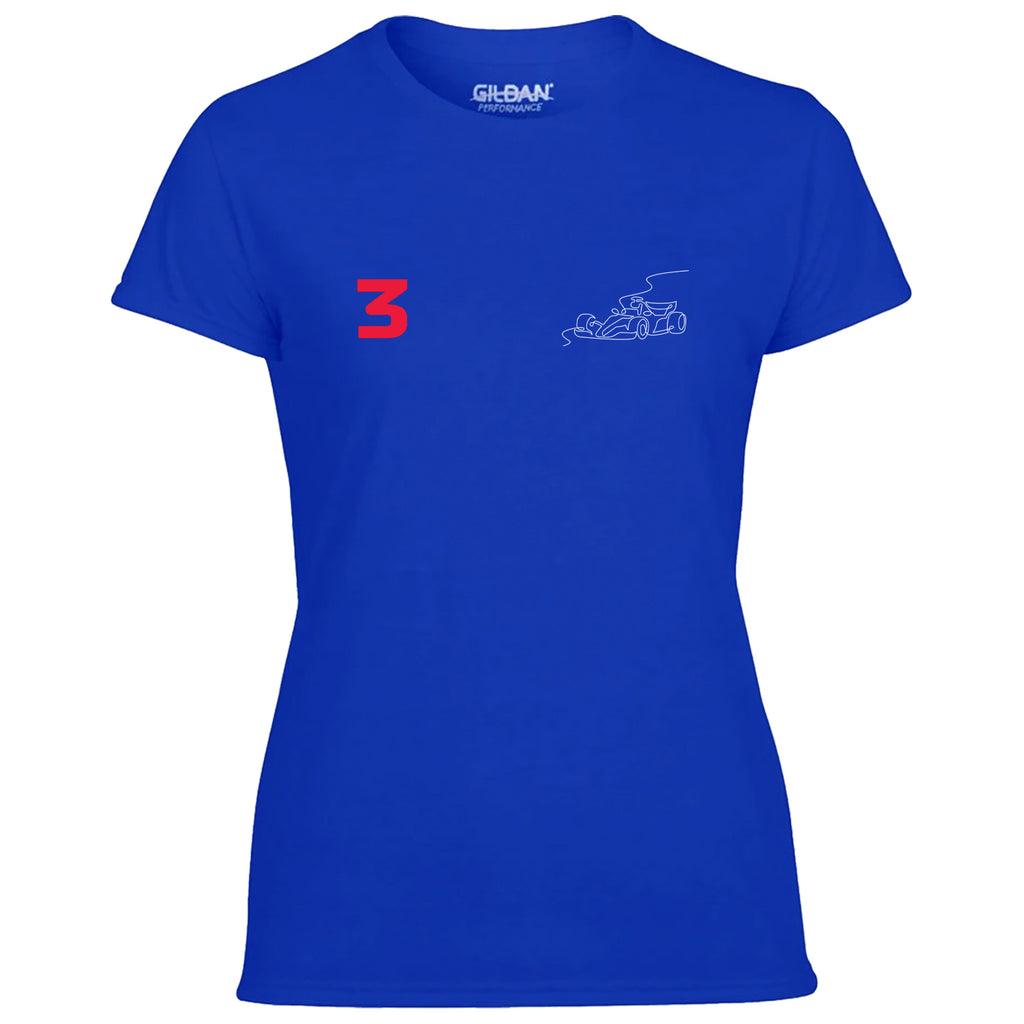 Race Car Driver 3 Pocket Abstract Women's Tshirt