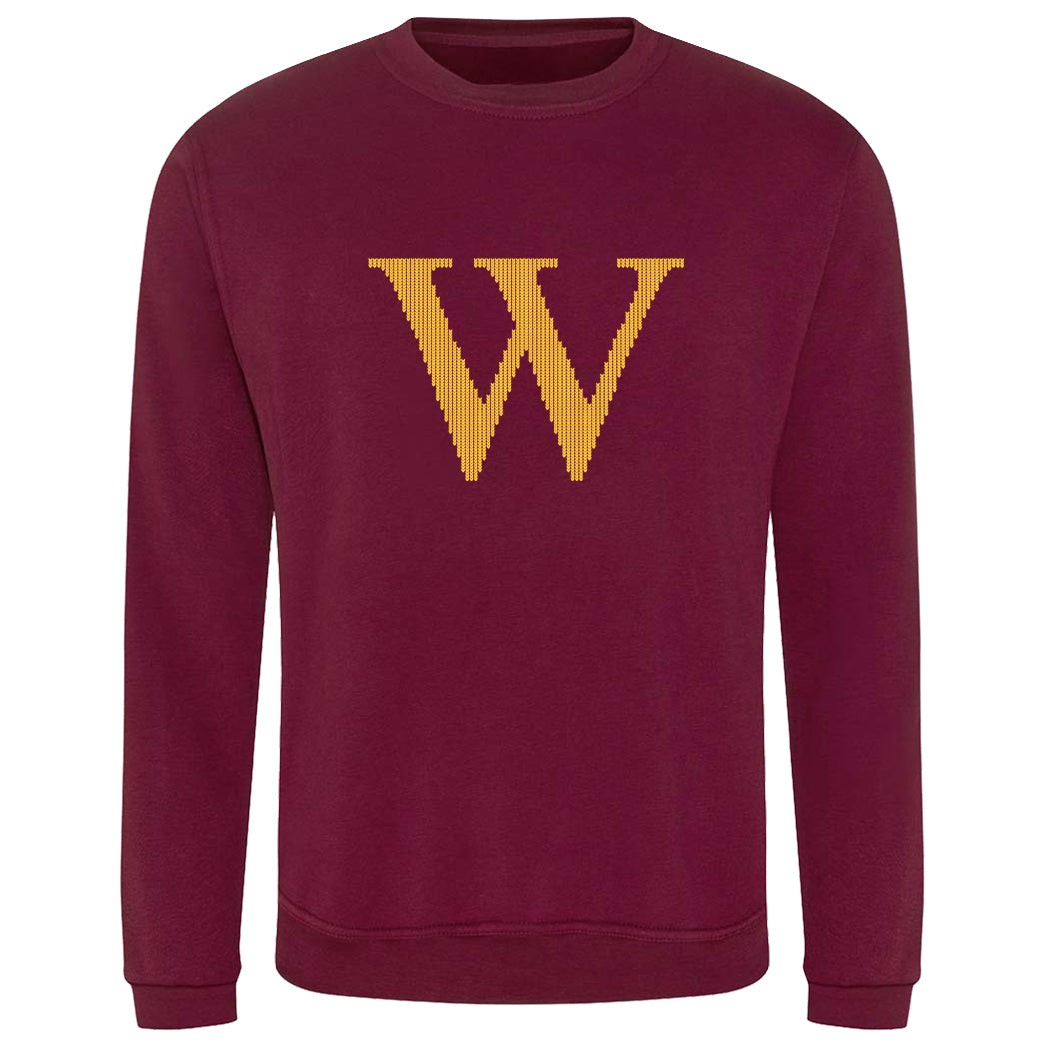 Mrs Weasley's Claret Adult's Christmas Jumper Sweatshirt