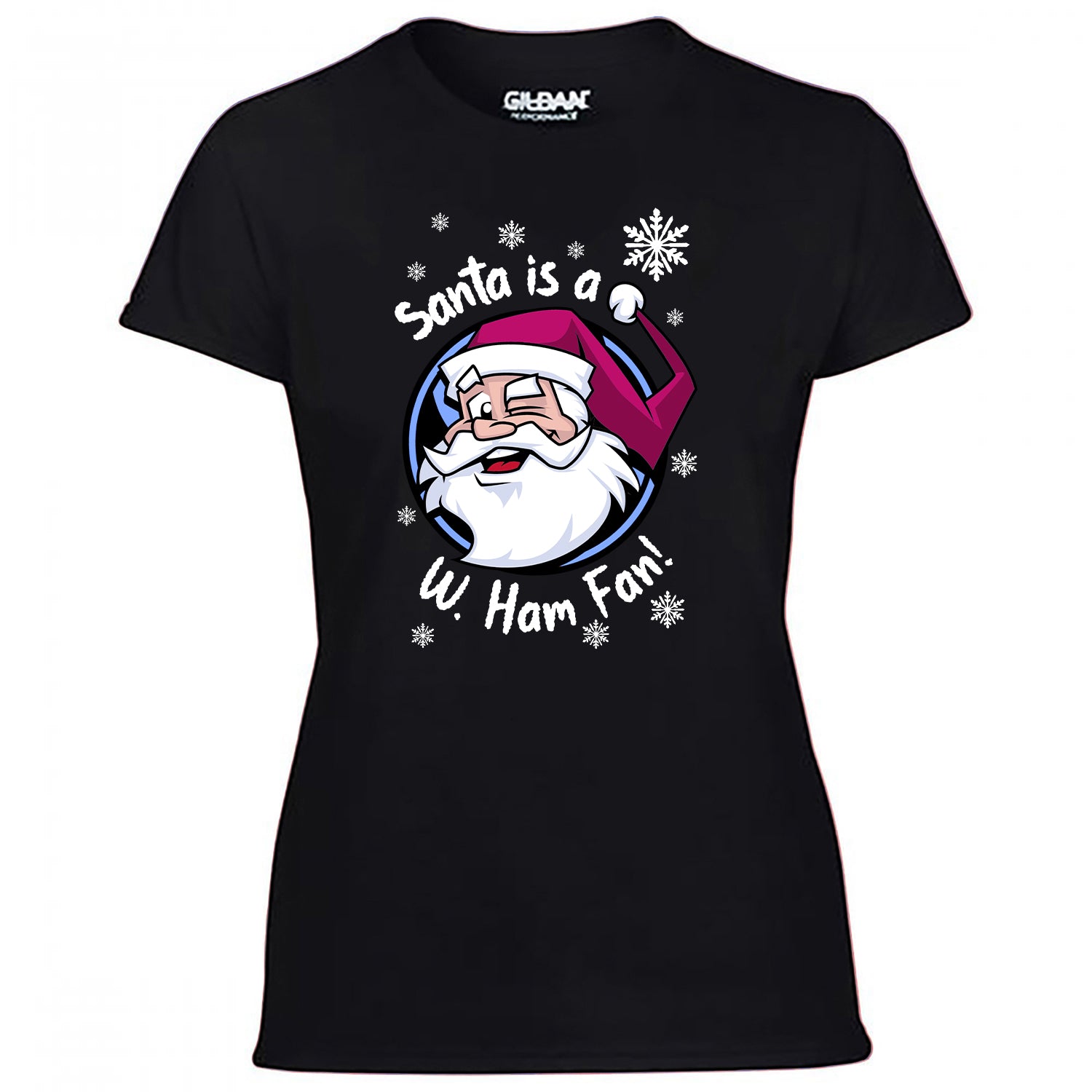 Santa Is A W. Ham Fan! Women's Tshirt