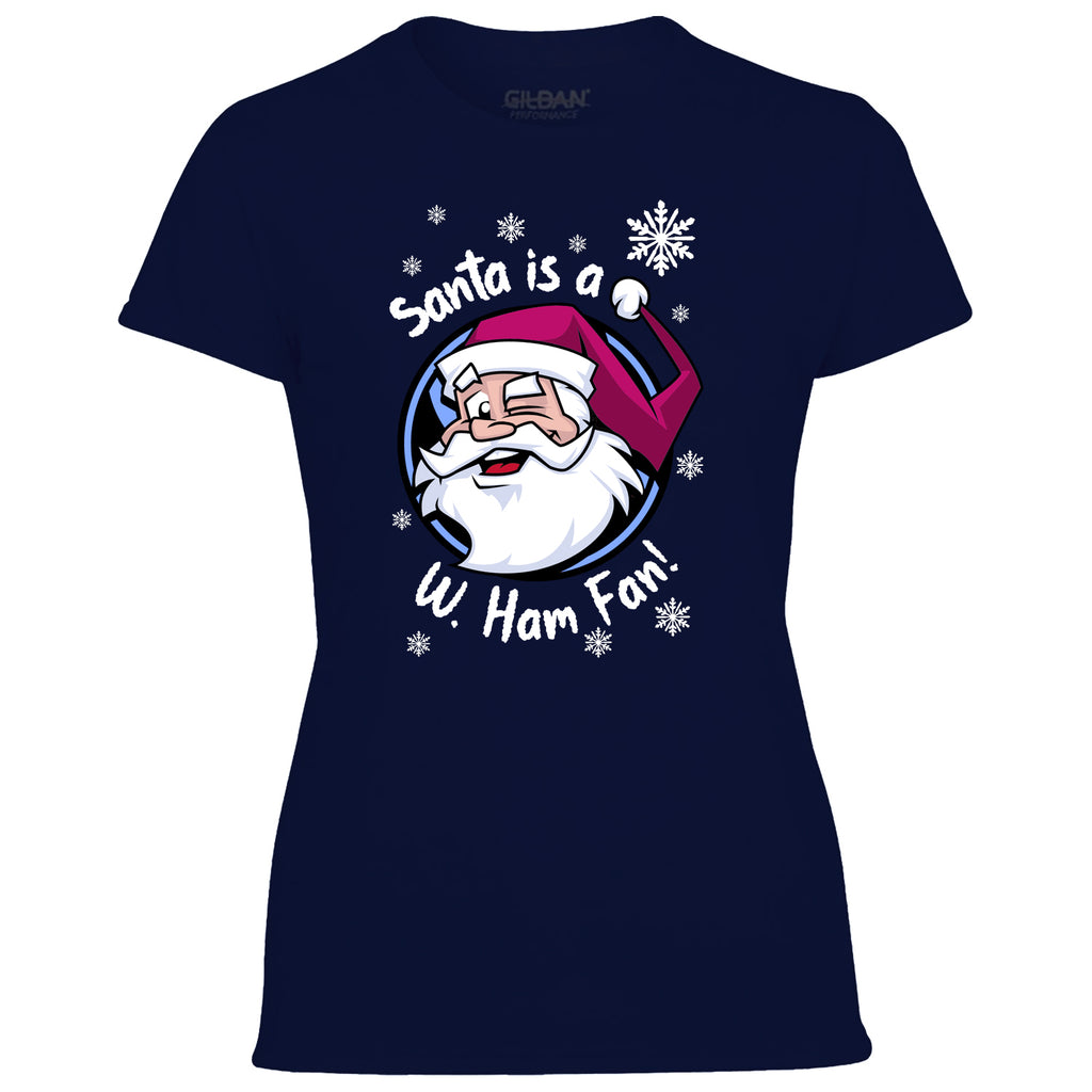 Santa Is A W. Ham Fan! Women's Tshirt