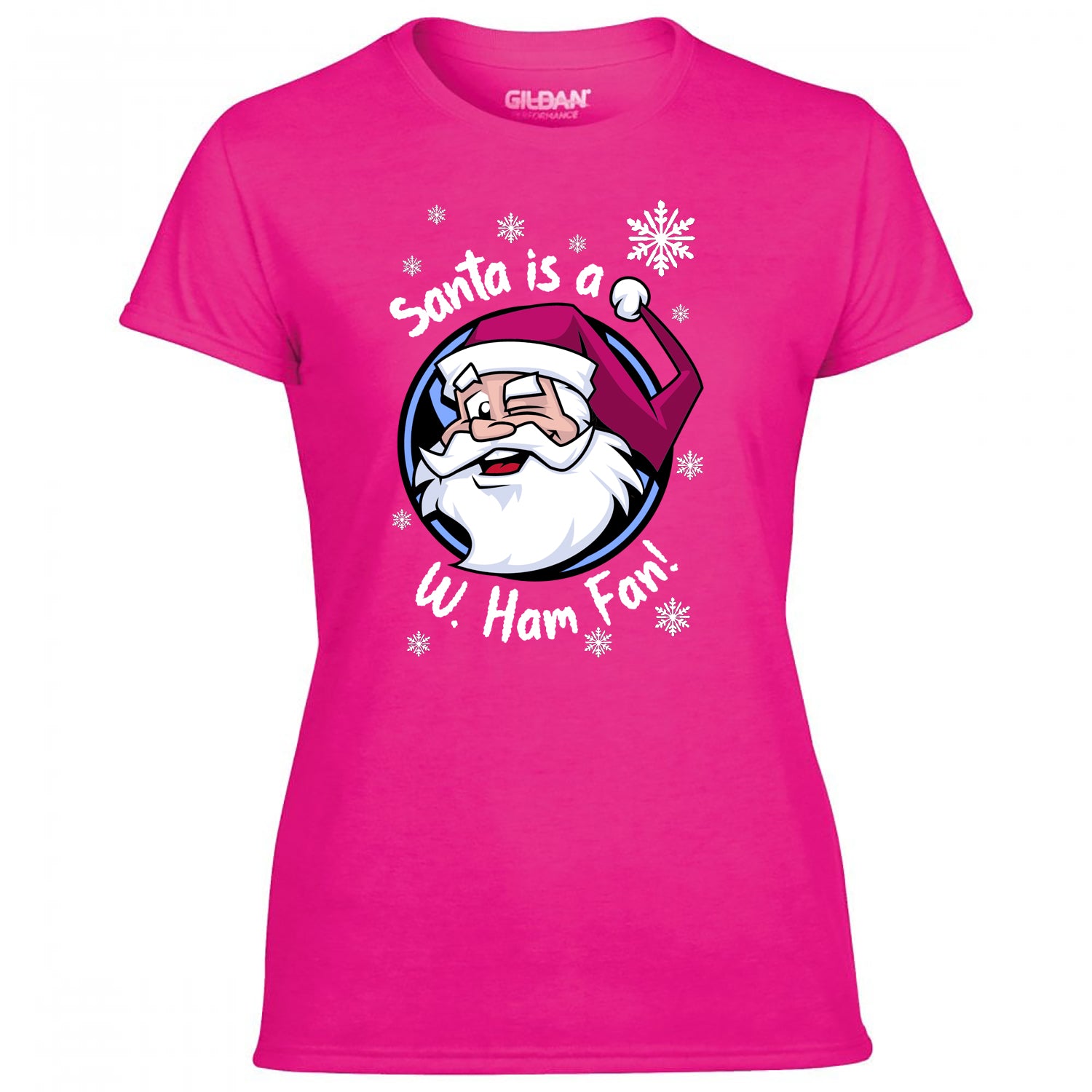 Santa Is A W. Ham Fan! Women's Tshirt
