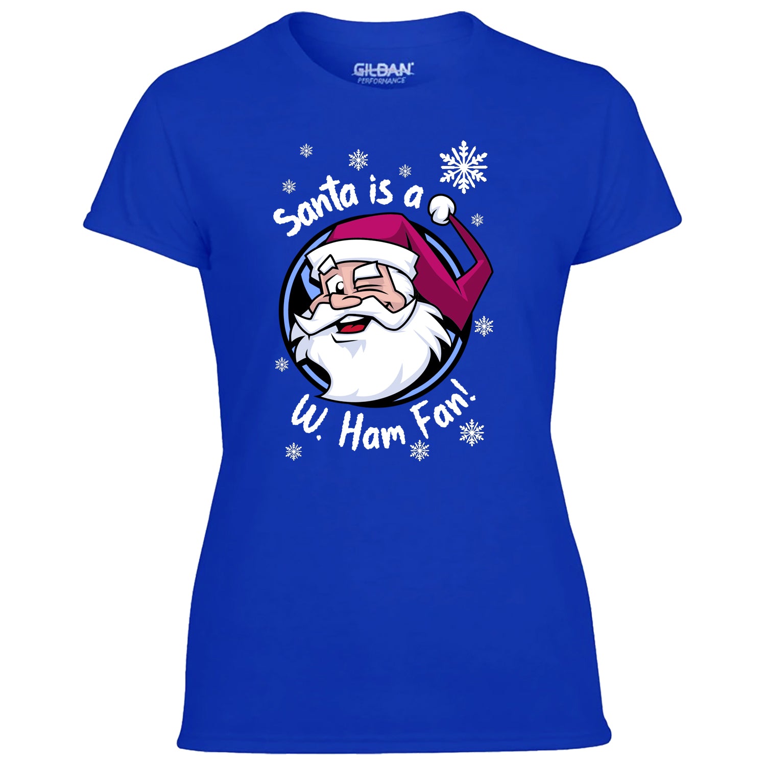 Santa Is A W. Ham Fan! Women's Tshirt