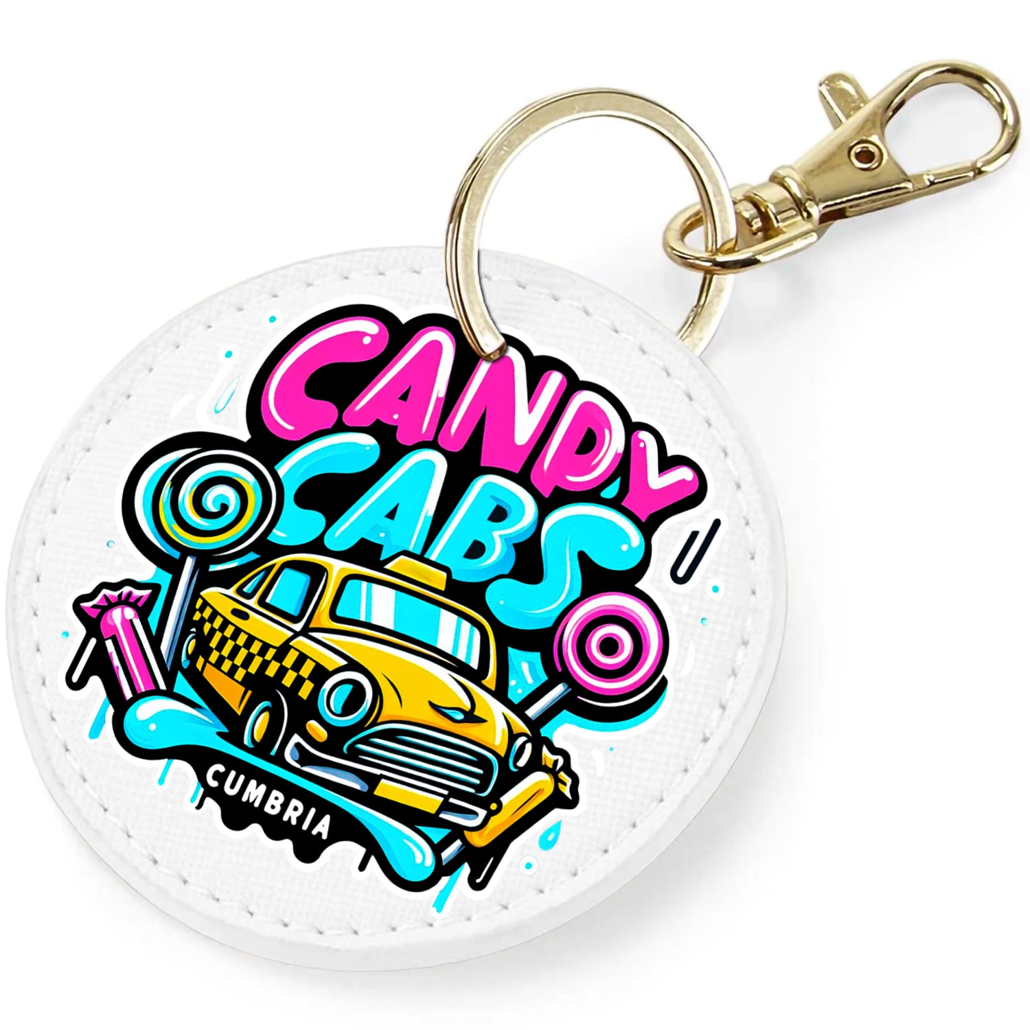 Candy Cabs Cumbria Keyring Bag Charm