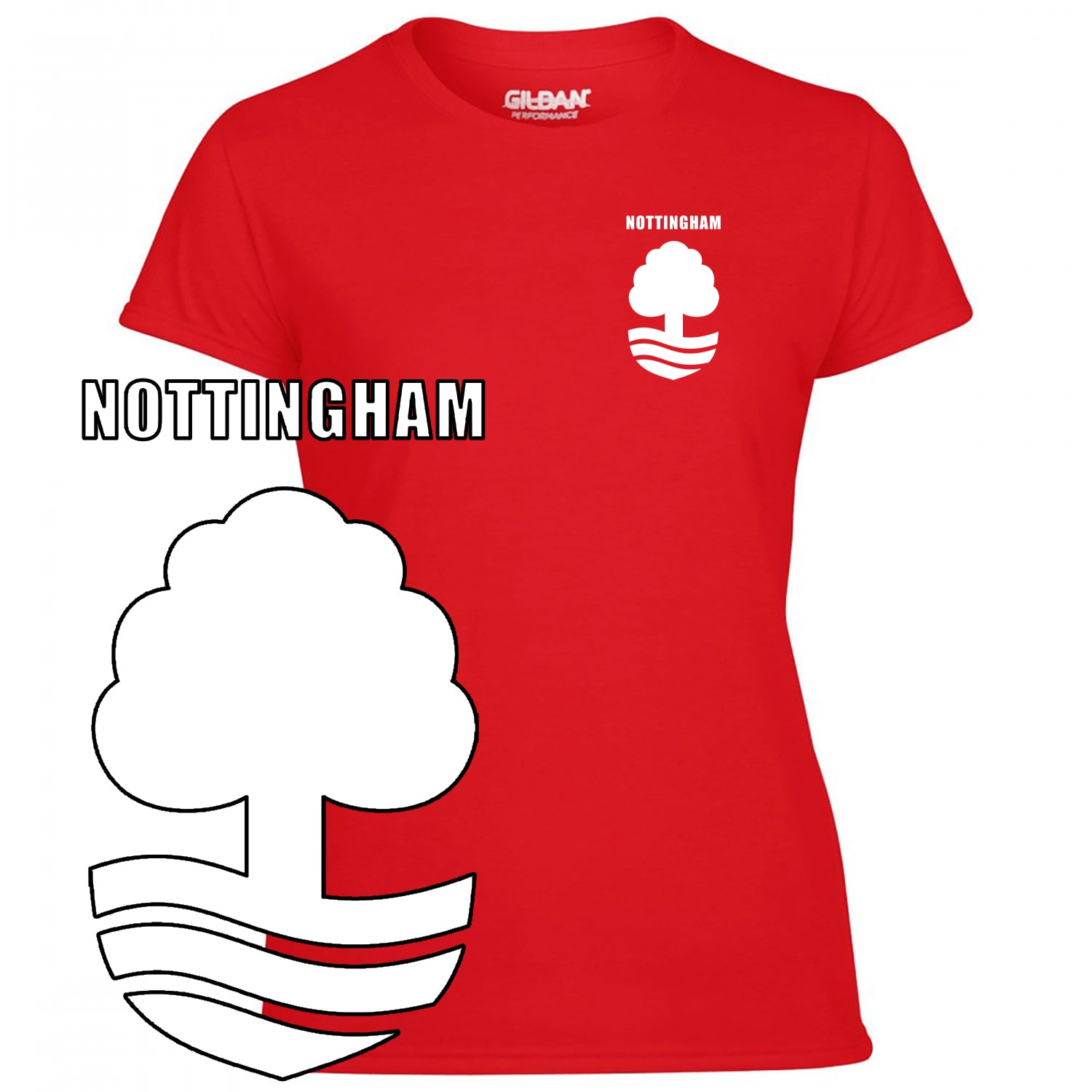 Nottingham Pocket Crest Women's Tshirt
