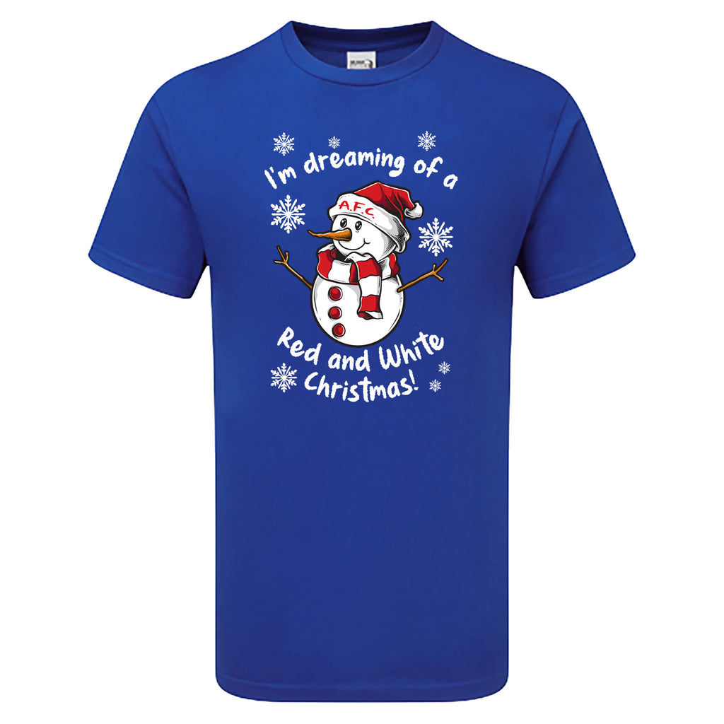 AFC Red & White Christmas Snowman Children's Tshirt