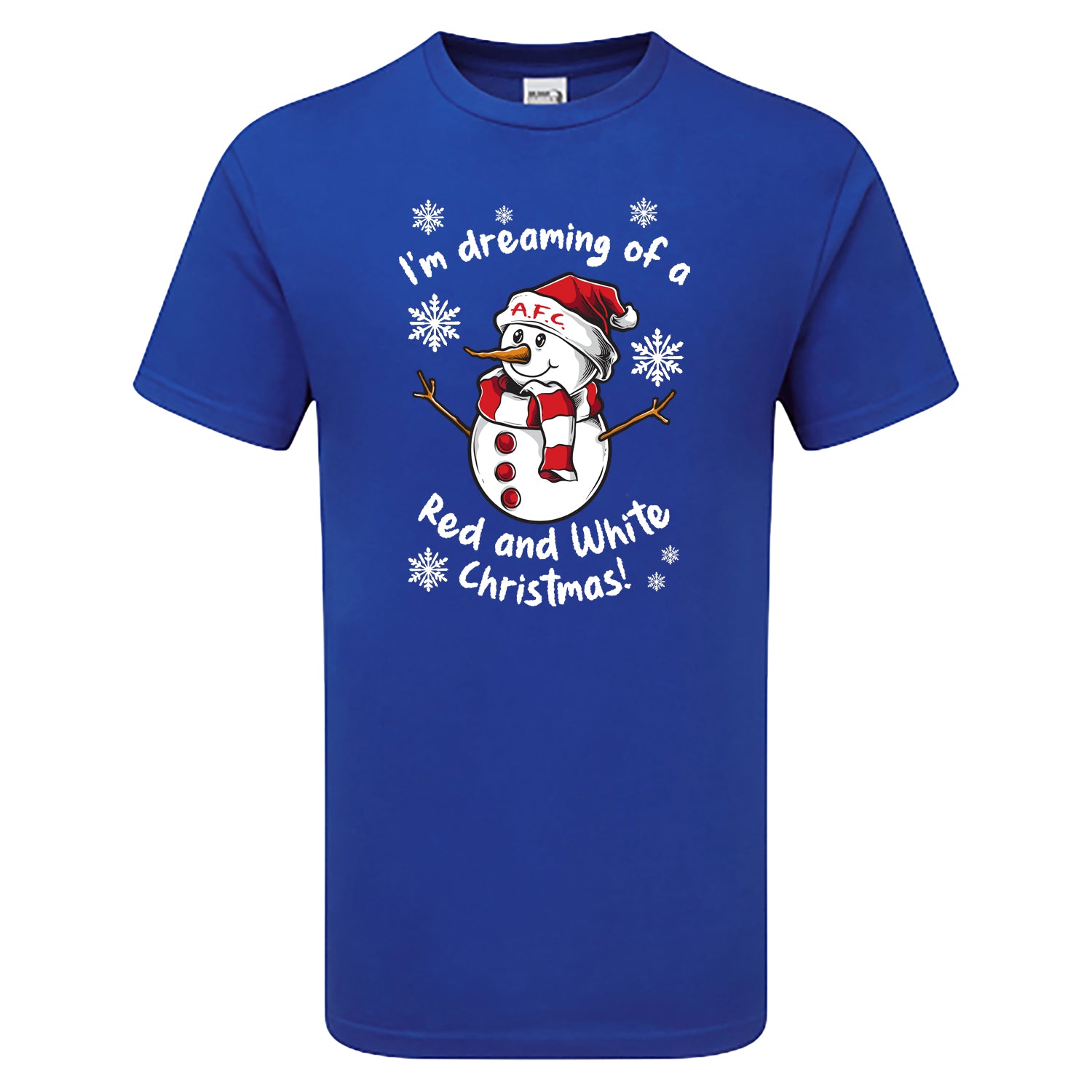 AFC Red & White Christmas Snowman Children's Tshirt